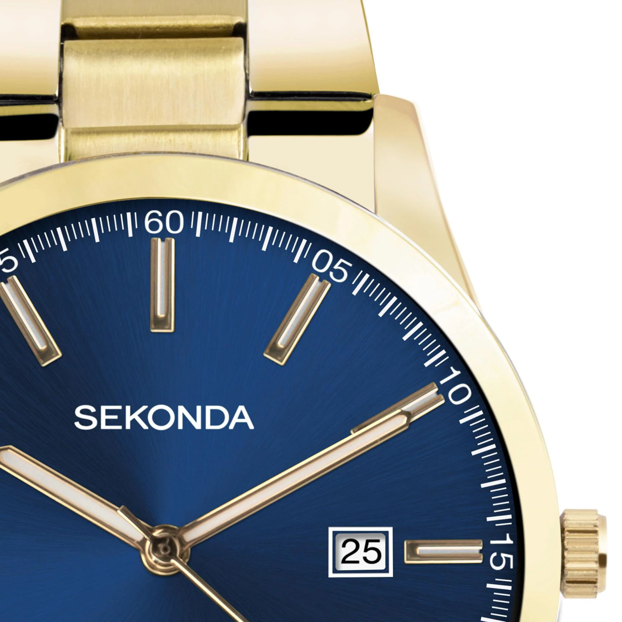 Sekonda Colour Pop Quartz Blue Dial Gold PVD Stainless Steel Bracelet Men's Watch 30007 - Image 10