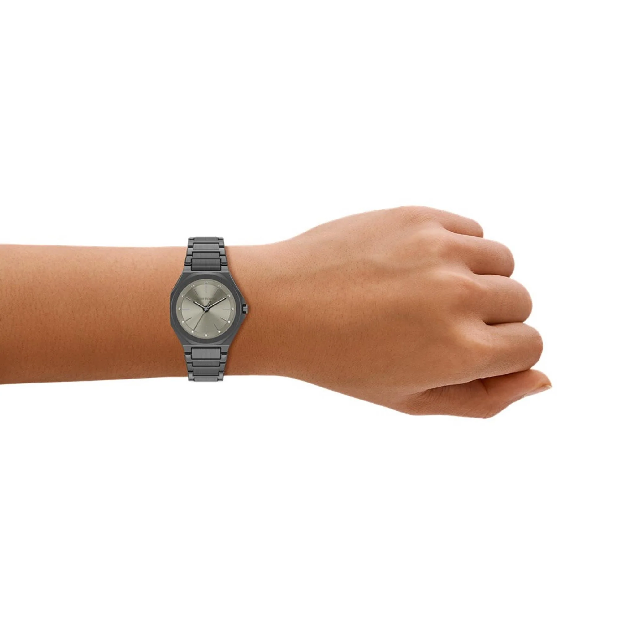 Armani Exchange Andrea Quartz Grey Dial Steel Strap Women's Watch AX4625 - Image 2