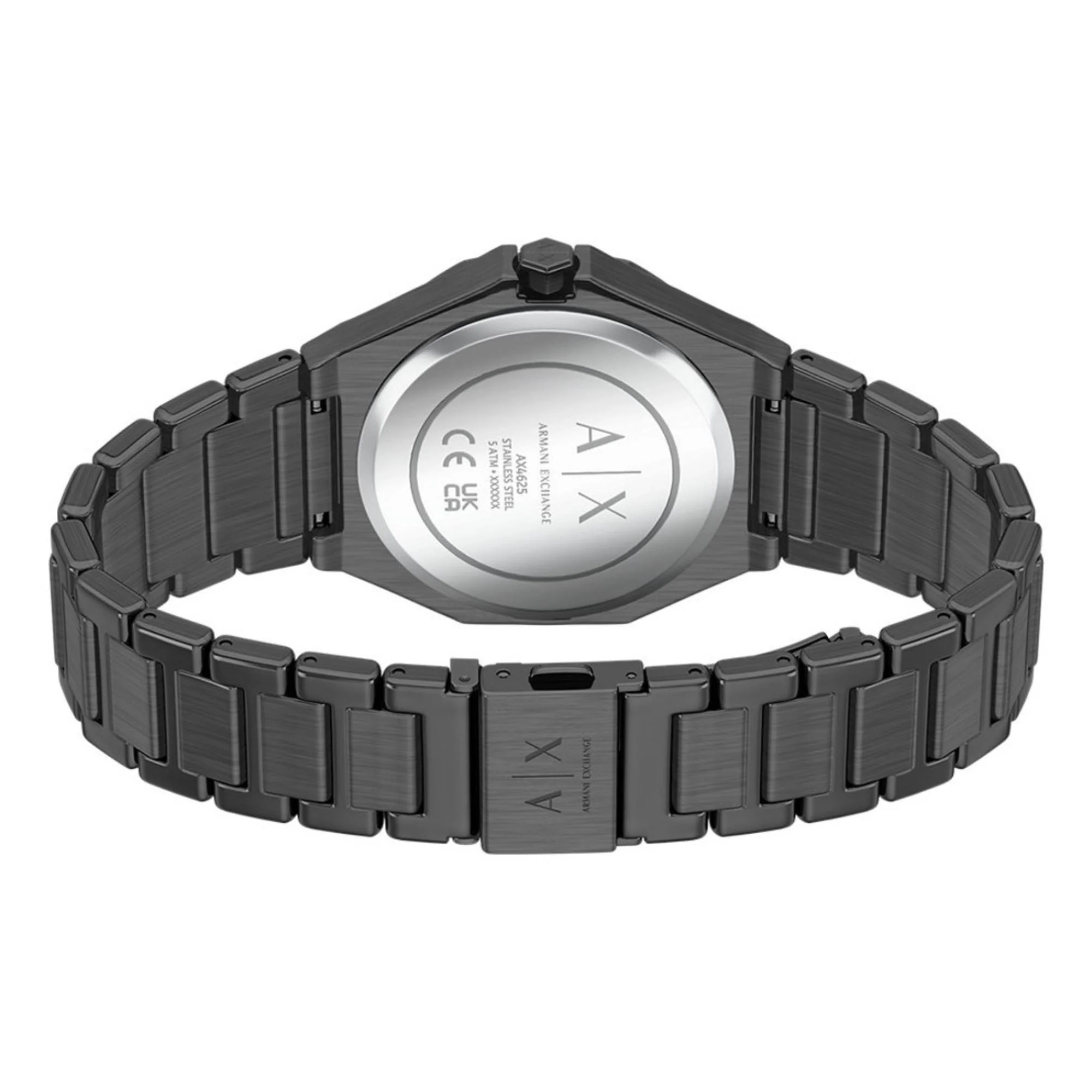 Armani Exchange Andrea Quartz Grey Dial Steel Strap Women's Watch AX4625 - Image 6