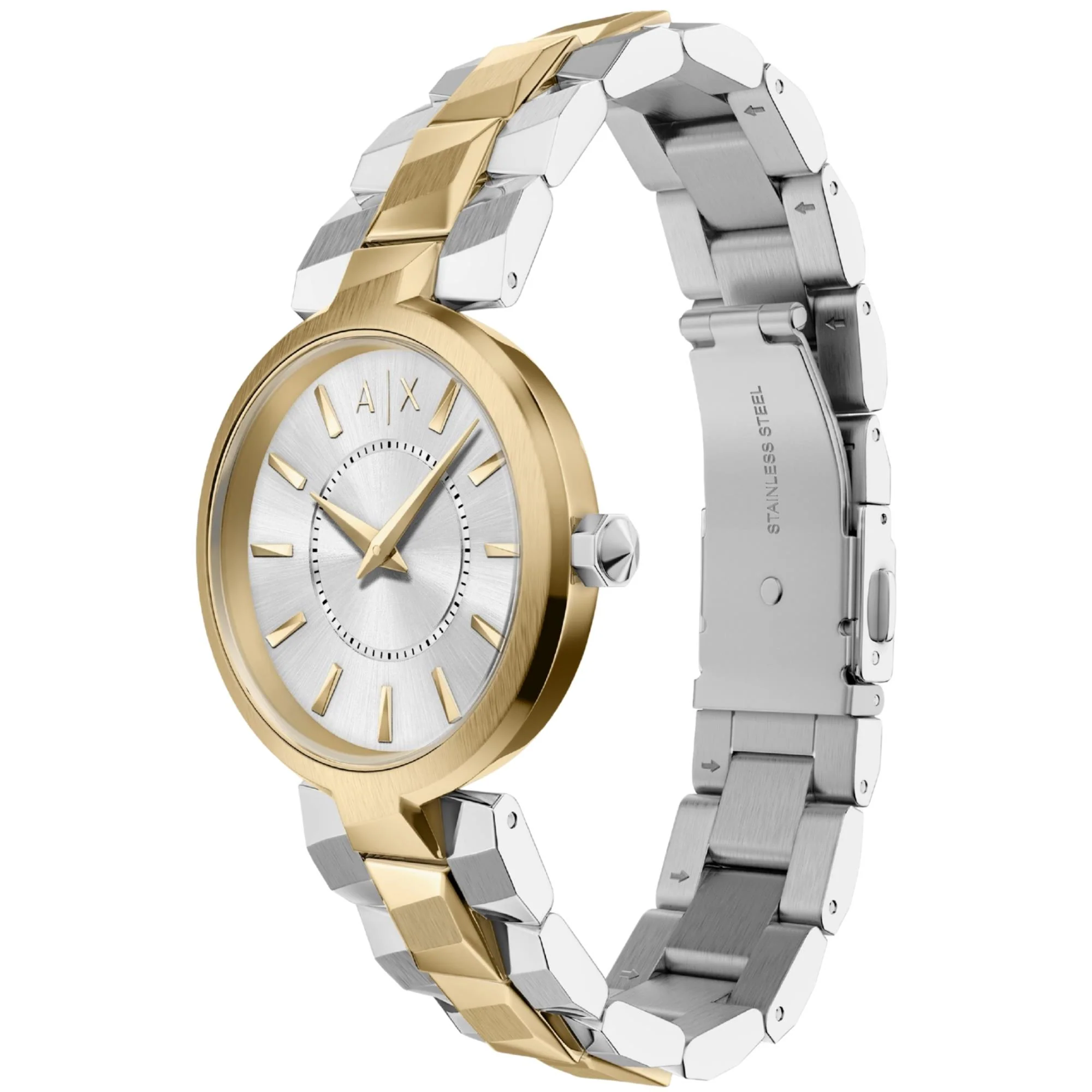 Armani Exchange Audelle Quartz Silver Dial Steel Strap Women's Watch AX4406 - Image 3