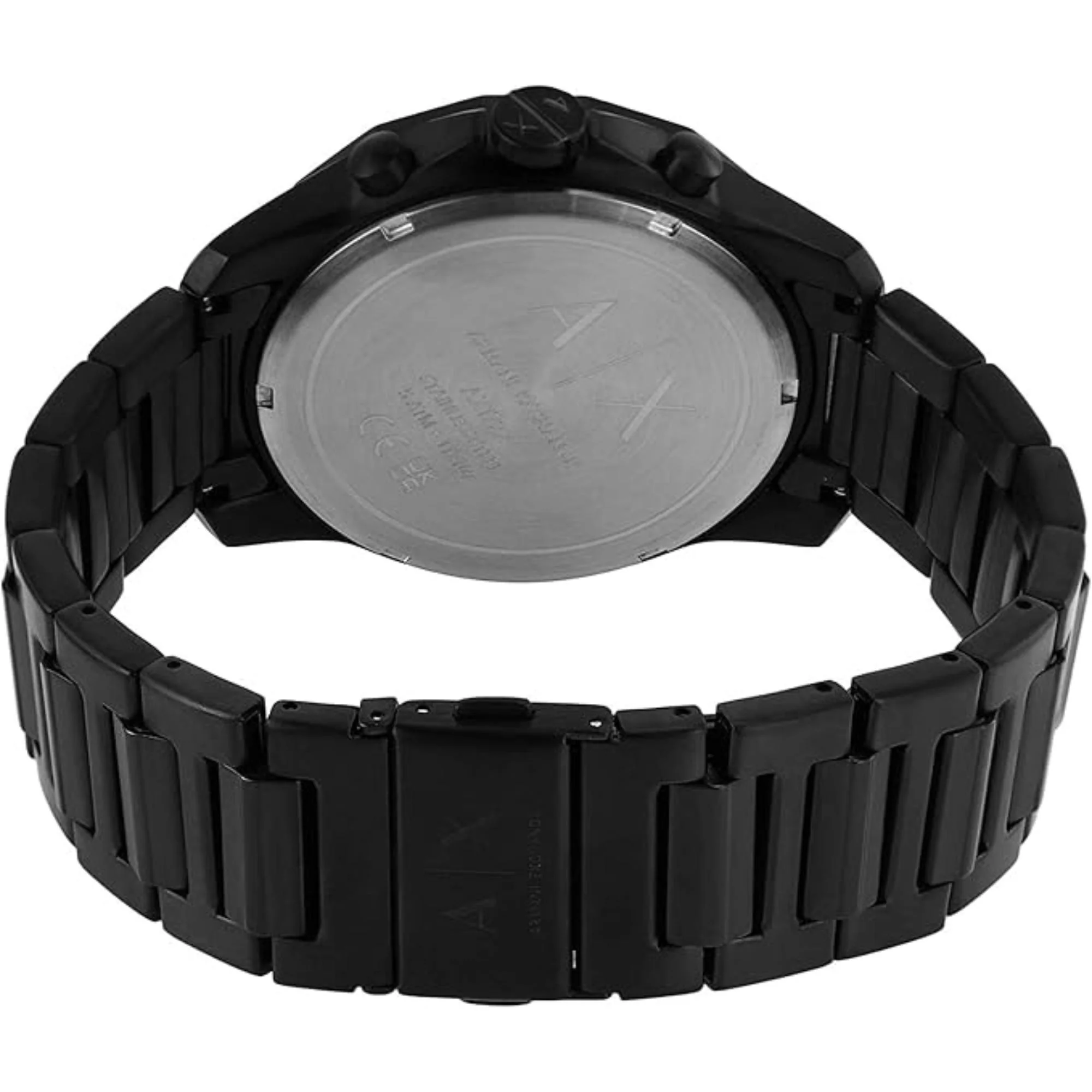 Armani Exchange Chronograph Black Dial Steel Strap Men's Watch AX1722 - Image 6