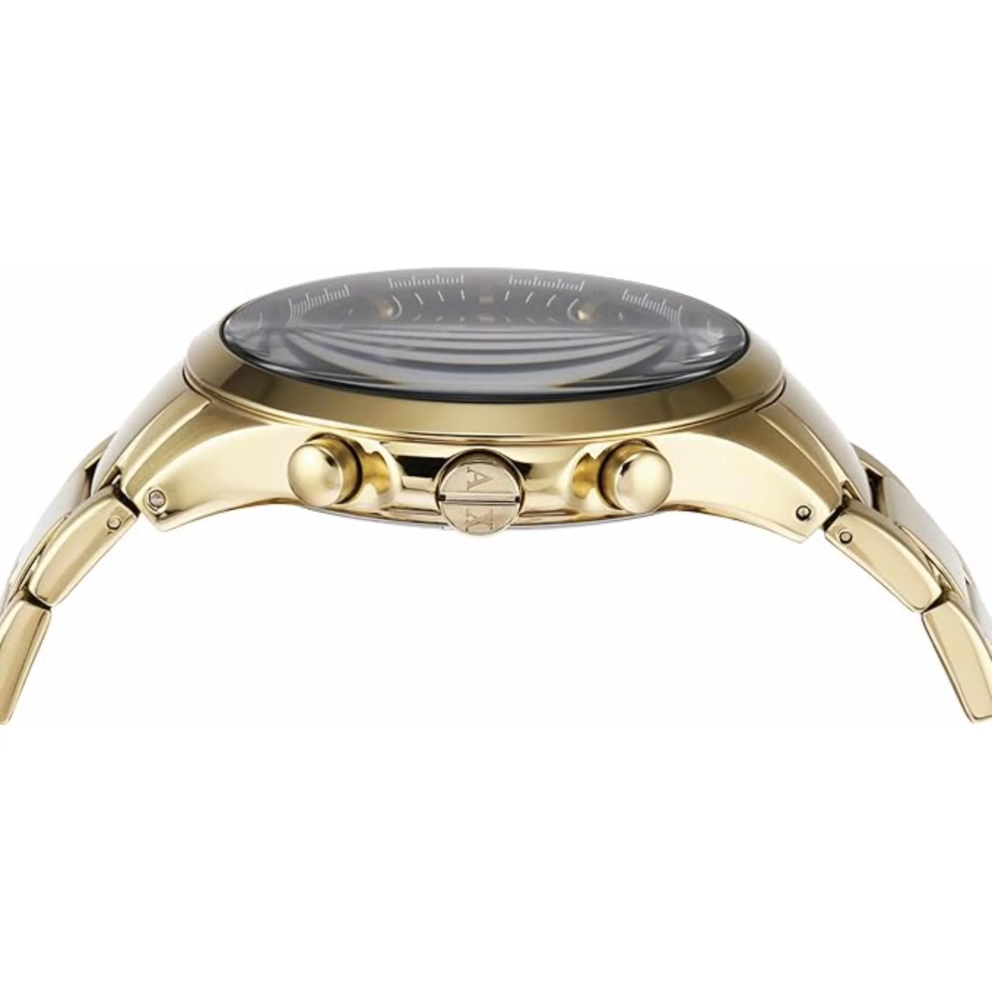 Armani Exchange Chronograph Gold-Tone Stainless Steel Black Dial Men's Watch AX2137 - Image 2