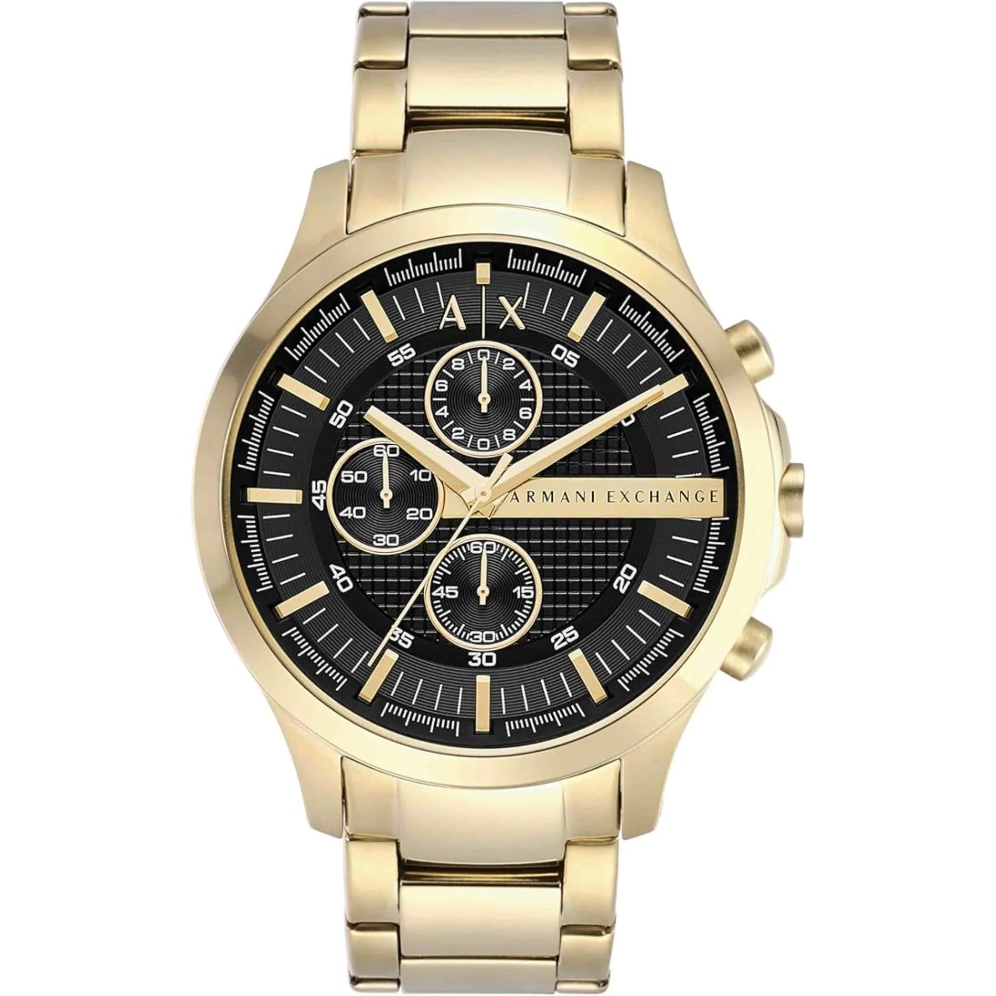Armani Exchange Chronograph Gold-Tone Stainless Steel Black Dial Men's Watch AX2137 - Image 6