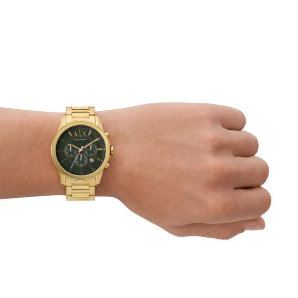 Armani Exchange Chronograph Quartz Green Dial Steel Strap Men’s Watch AX1746 - Image 4