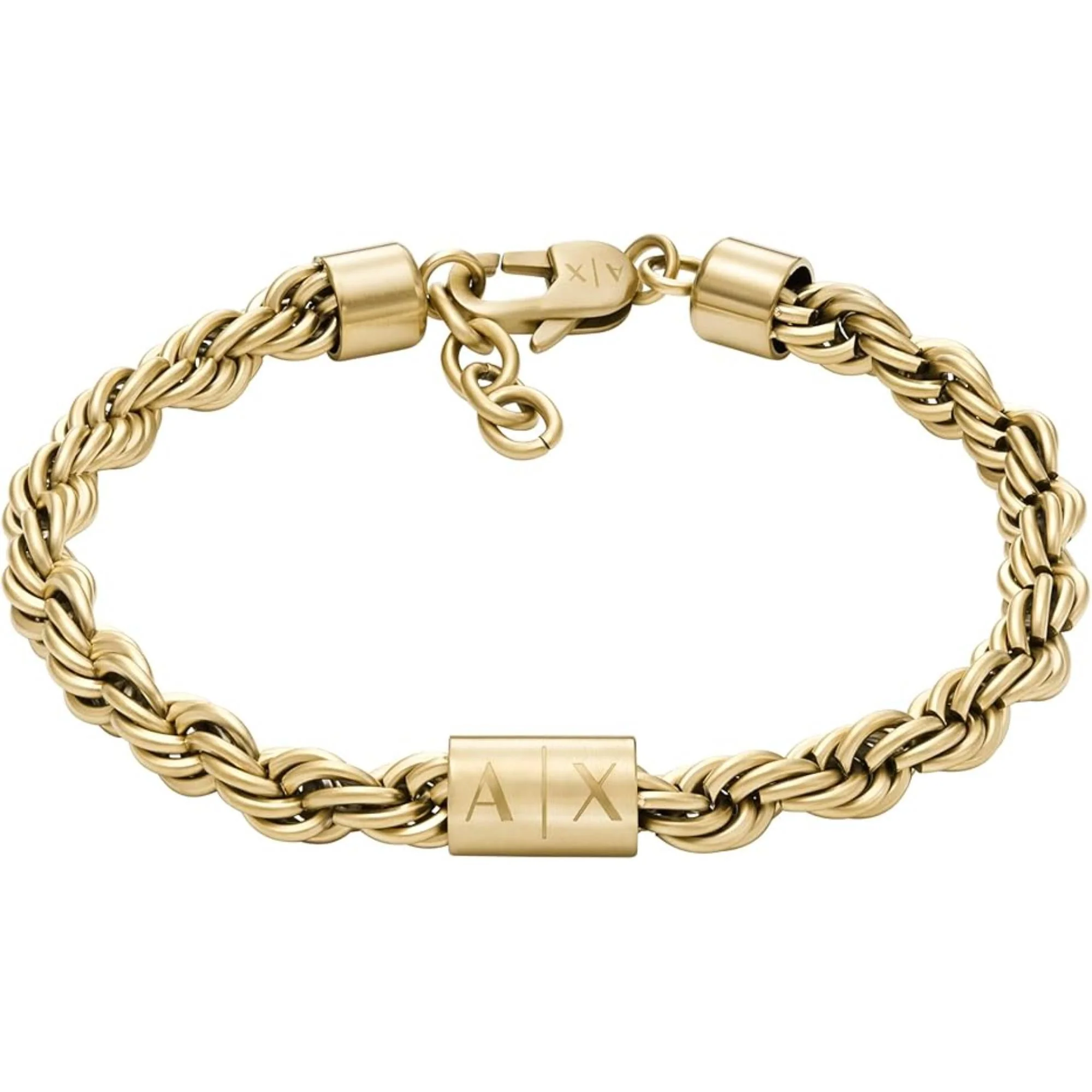 Armani Exchange Gold-Tone Stainless Steel Chain Bracelet AXG0124710 - Image 6