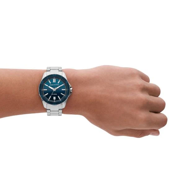 Armani Exchange Quartz Blue Dial Stainless Steel Strap Men’s Watch AX1950 - Image 4