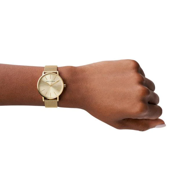 Armani Exchange Quartz Gold Dial Steel Strap Women's Watch AX5536 - Image 4
