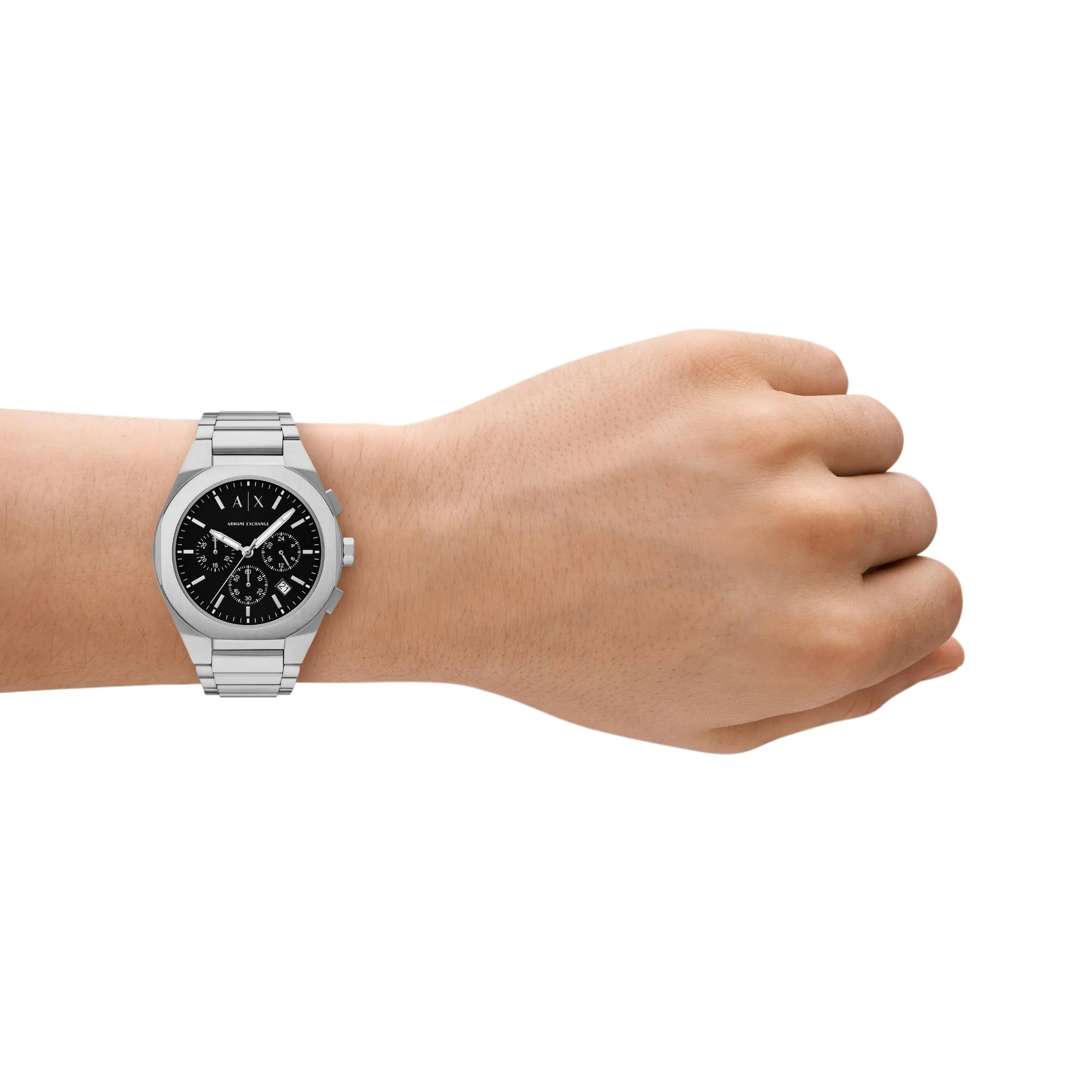 Armani Exchange Rafael Chronograph Black Dial Stainless Steel Men's Watch AX4186 - Image 12