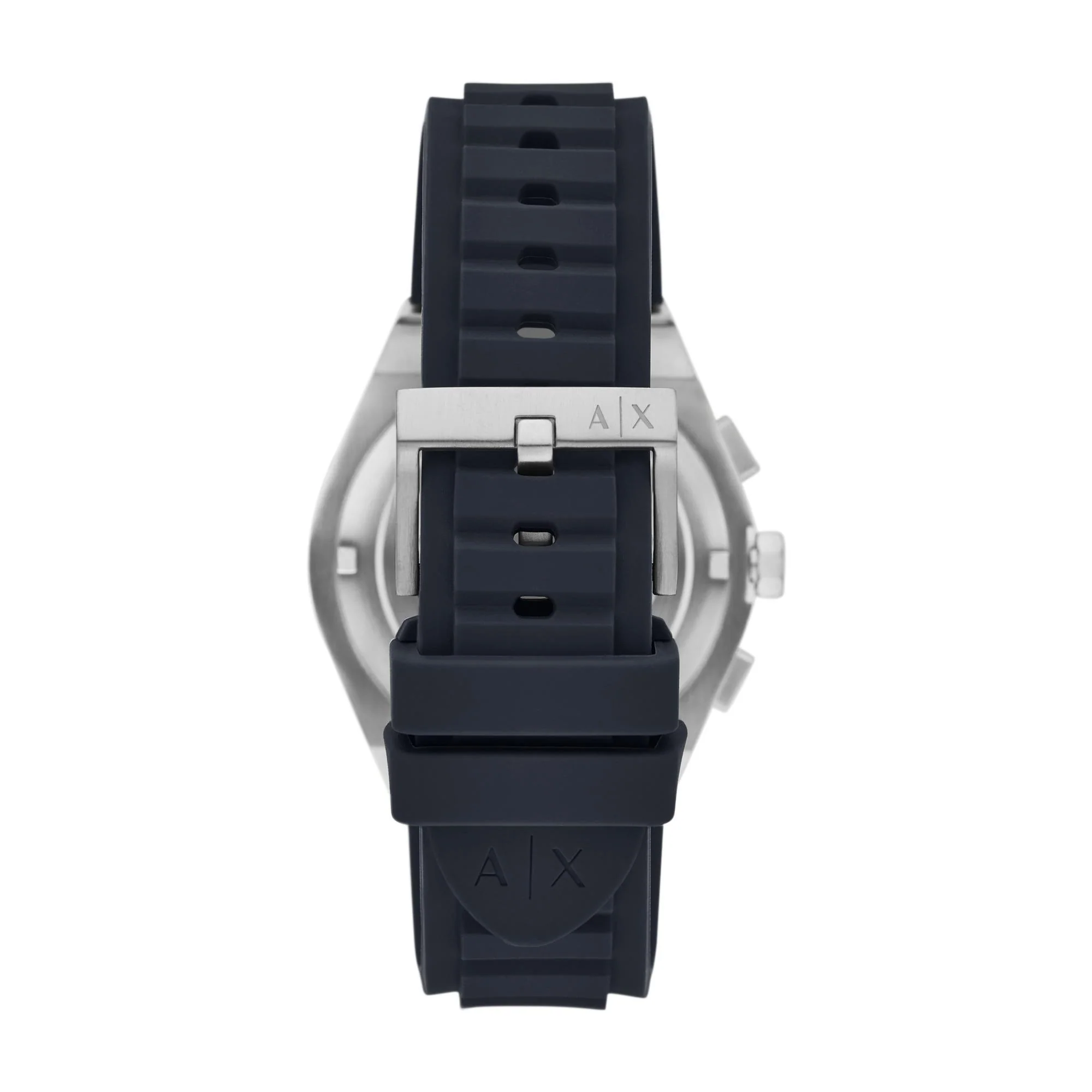 Armani Exchange Rafael Chronograph Blue Dial Silicone Strap Men's Watch AX4185 - Image 4