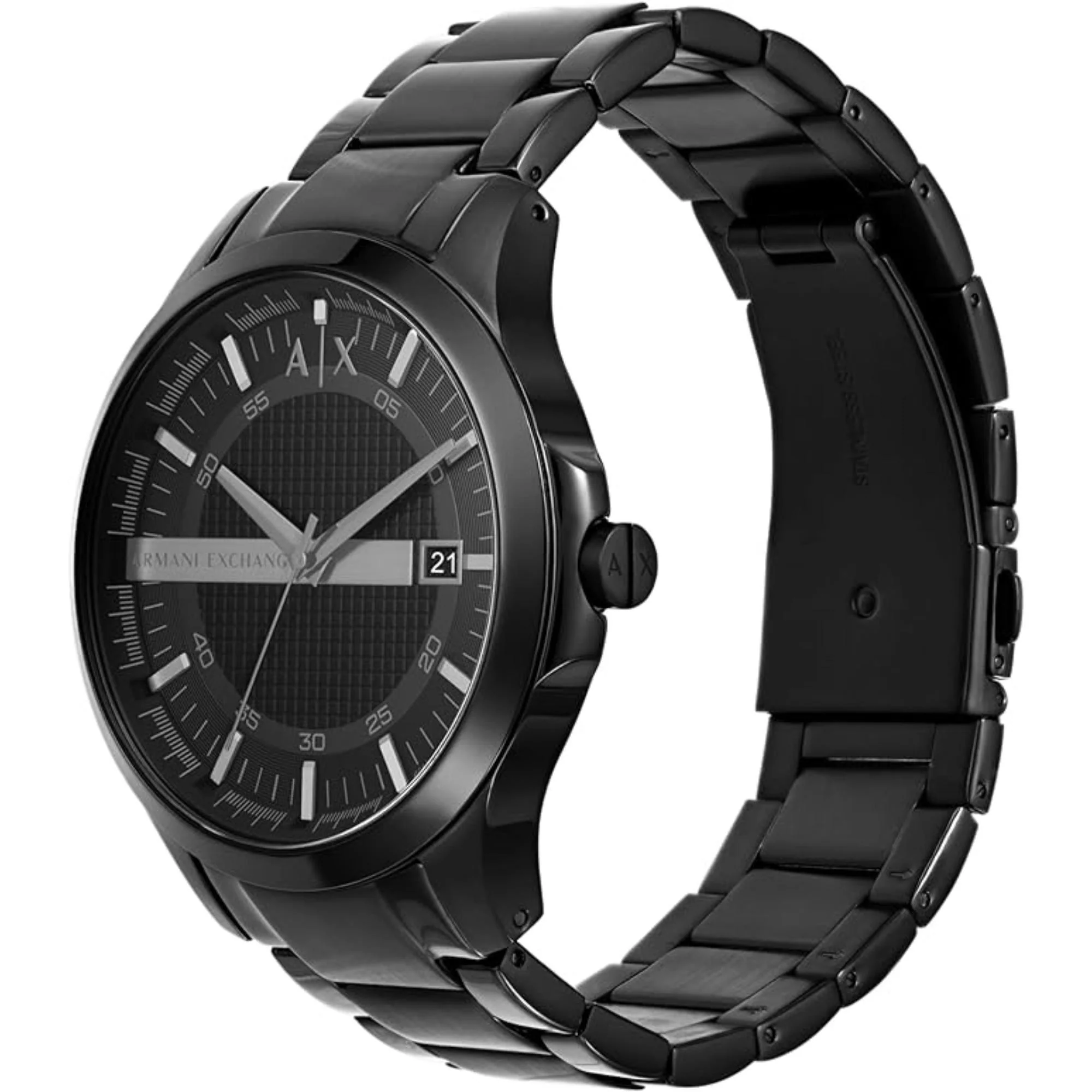 Armani Exchange Black Dial Stainless Steel Strap and Bracelet Gift Set Men’s Watch AX7101 - Image 8
