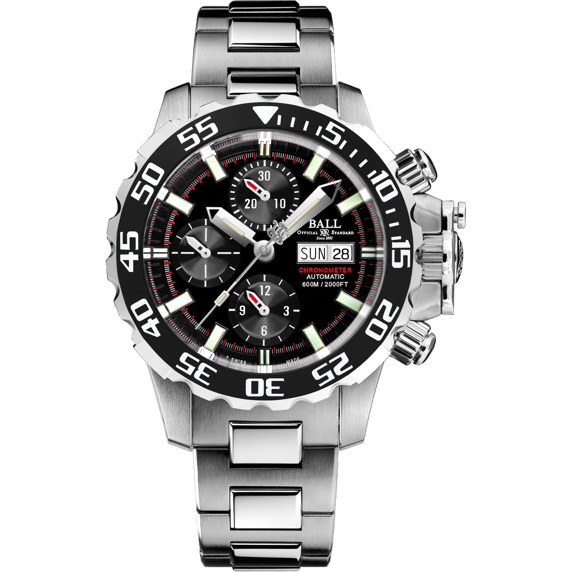 BALL Engineer Hydrocarbon Nedu Black Dial Men’s Watch DC3226A-S4C-BK - Image 14