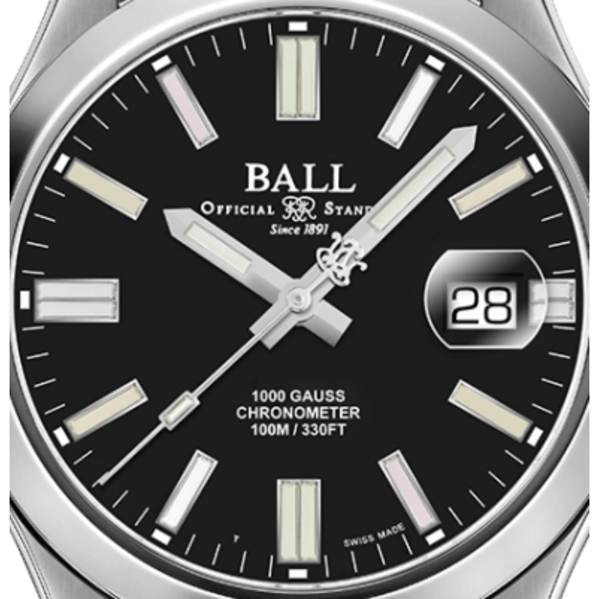 Ball Engineer III Legend II Limited Edition Automatic Black Dial Steel Strap Men's Watch NM9016C-S5C-BK1 - Image 3