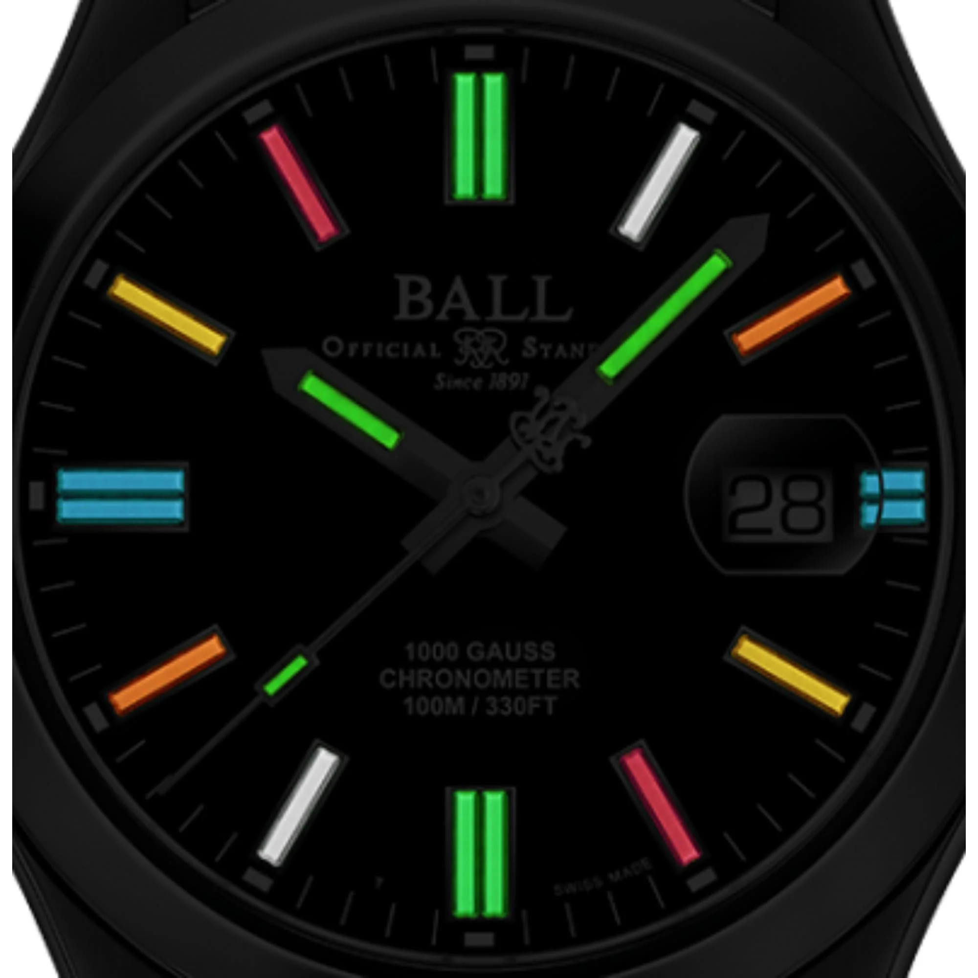Ball Engineer III Legend II Limited Edition Automatic Black Dial Steel Strap Men's Watch NM9016C-S5C-BK1 - Image 4