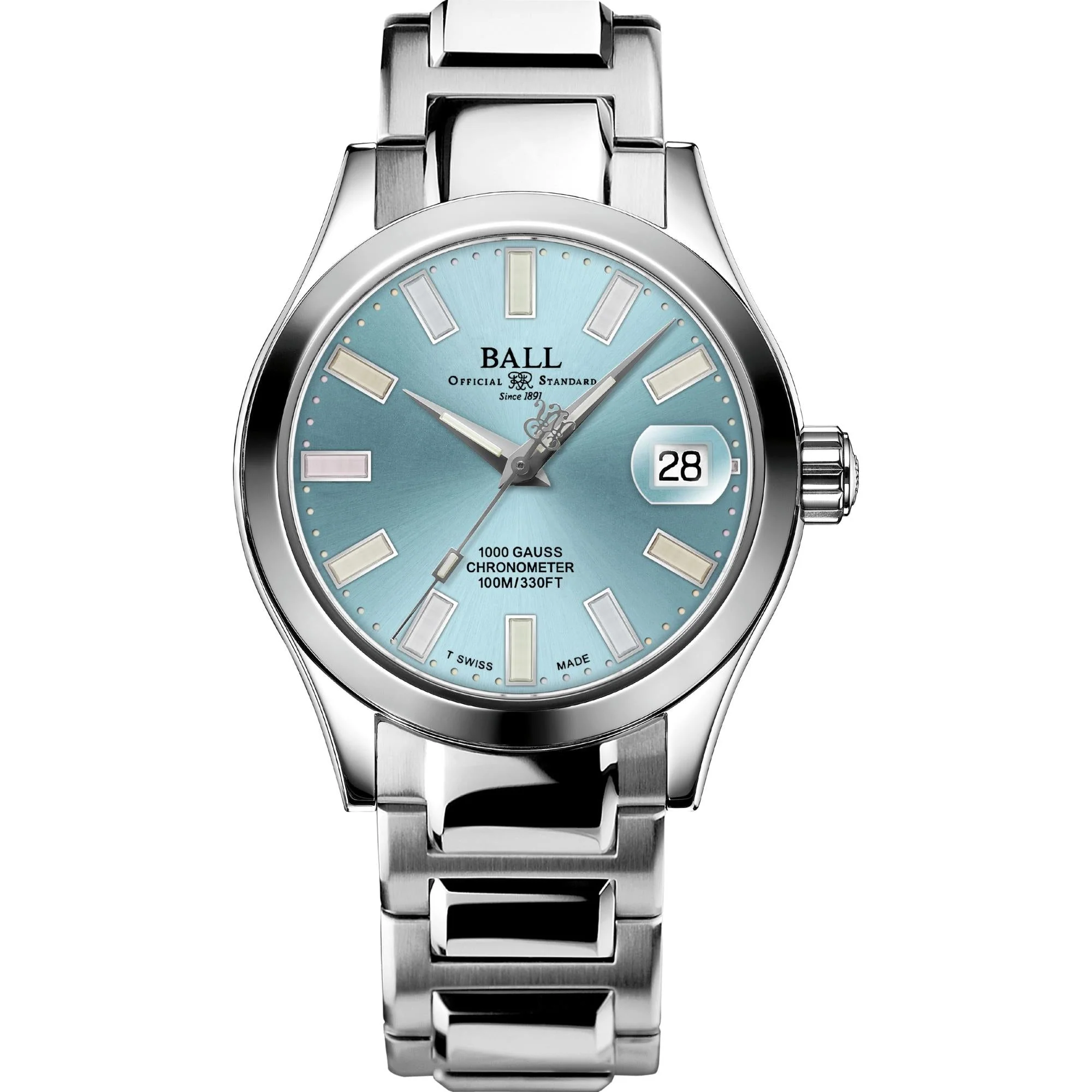 Ball Engineer III Marvelight Chronometer Automatic Blue Dial Stainless Steel Bracelet Ladies Watch NL9616C-S1C-IBER (Pre-Order Exp Dec 2023) - Image 4