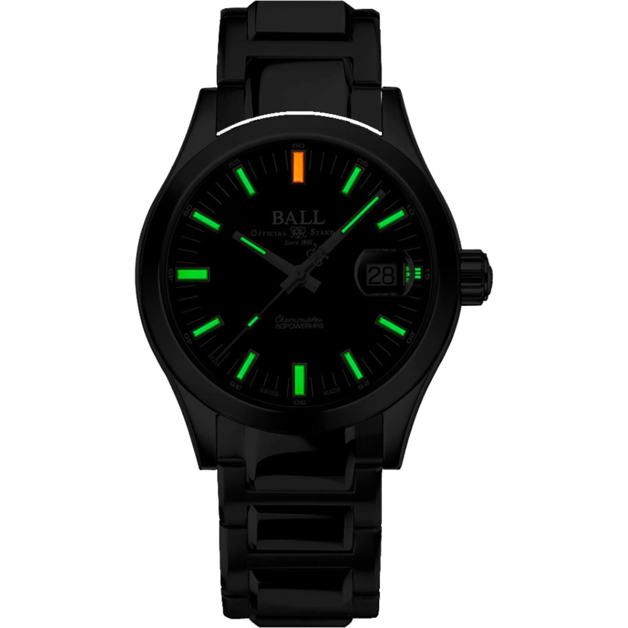 BALL Engineer M Marvelight Black Dial Stainless Steel Men’s Watch NM9032C-S1CJ-BK - Image 2