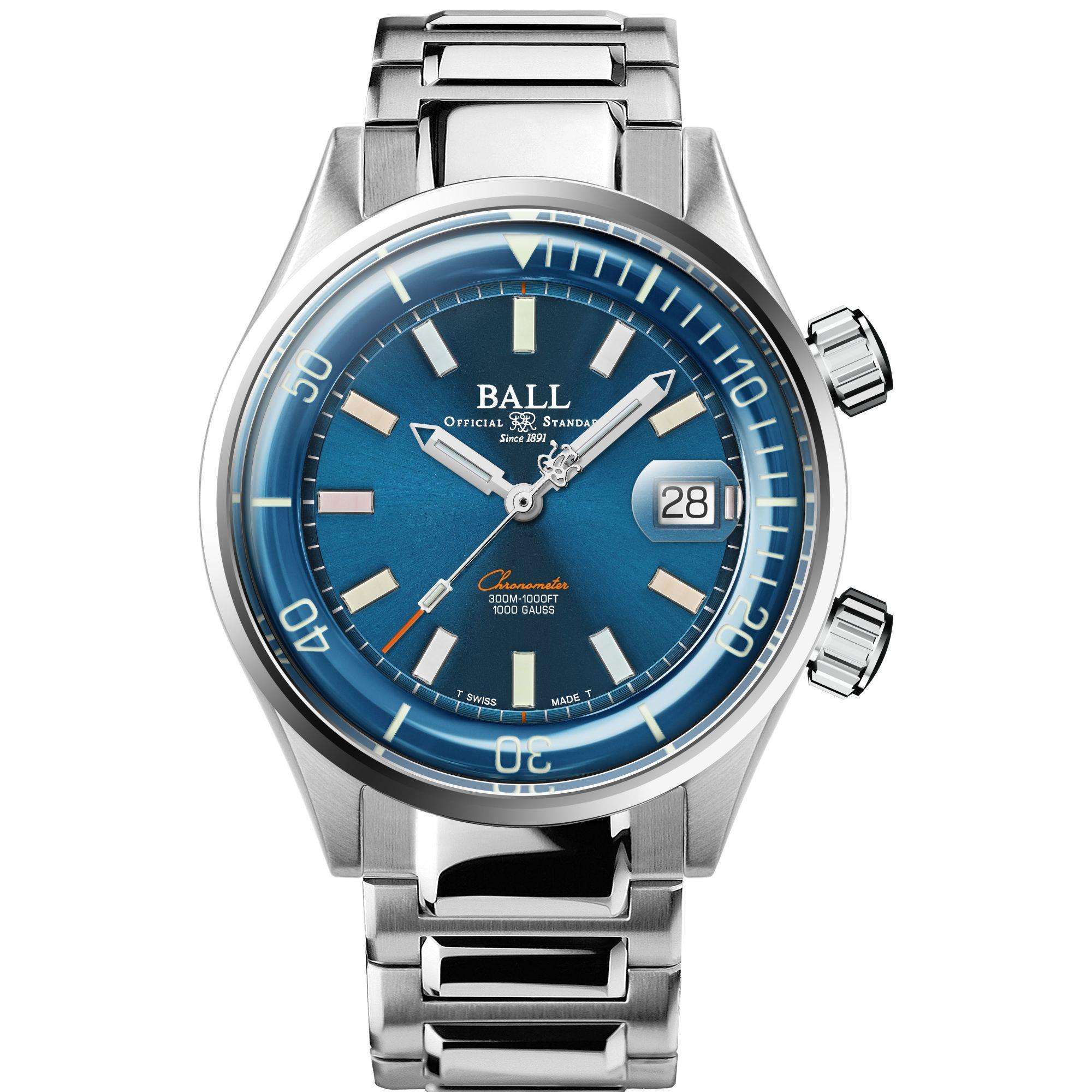 BALL Engineer Master II Diver Chronometer Blue Dial Men’s Watch DM2280A-S1C-BER - Image 4