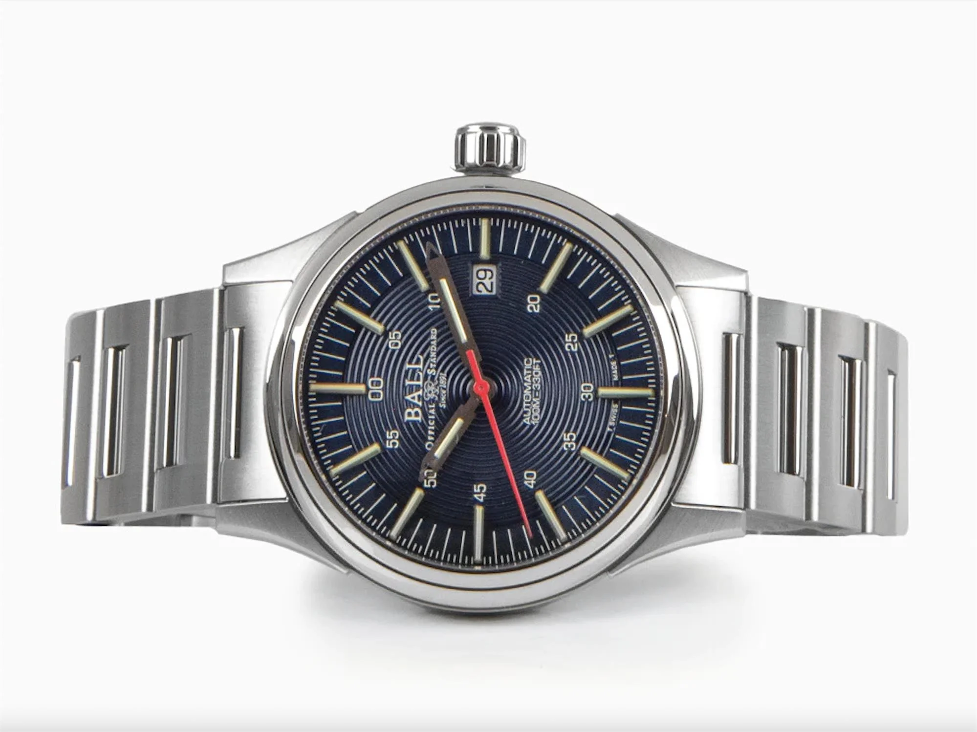 Ball Fireman NightBreaker Automatic Blue Dial Stainless Steel Bracelet Men's Watch NM2098C-S13-BE - Image 3