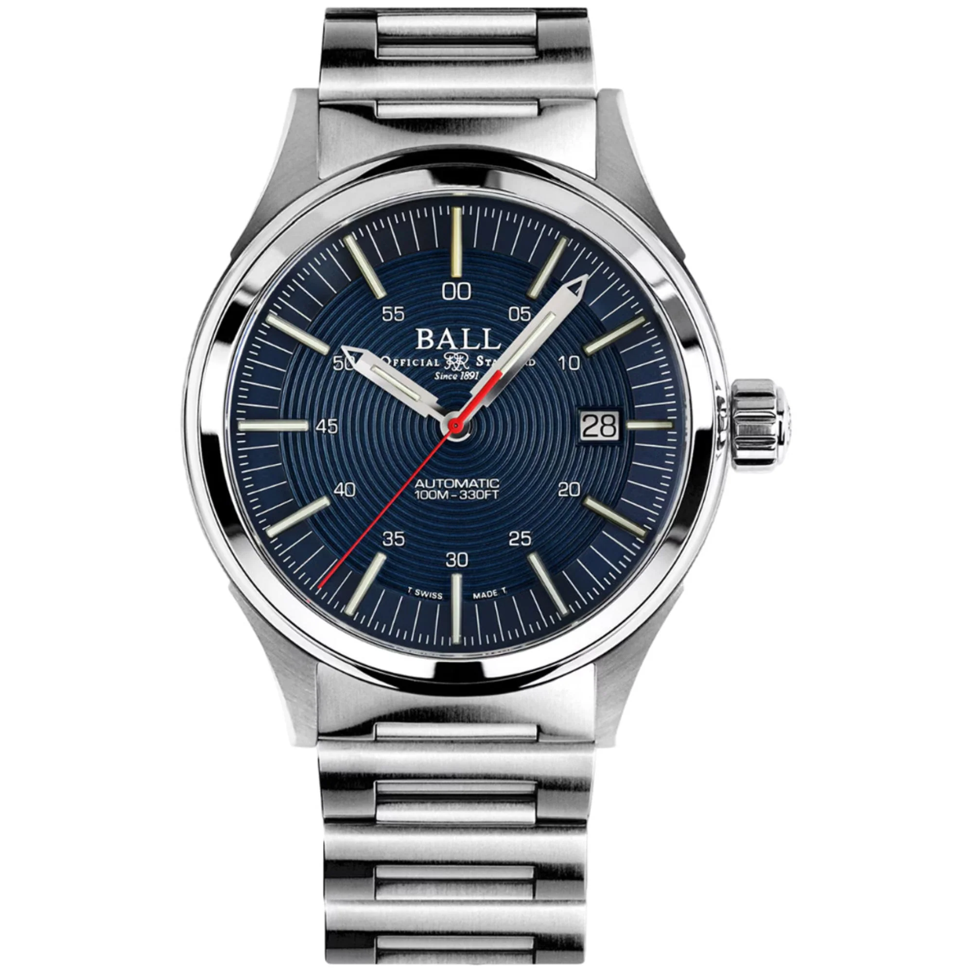 Ball Fireman NightBreaker Automatic Blue Dial Stainless Steel Bracelet Men's Watch NM2098C-S13-BE - Image 5