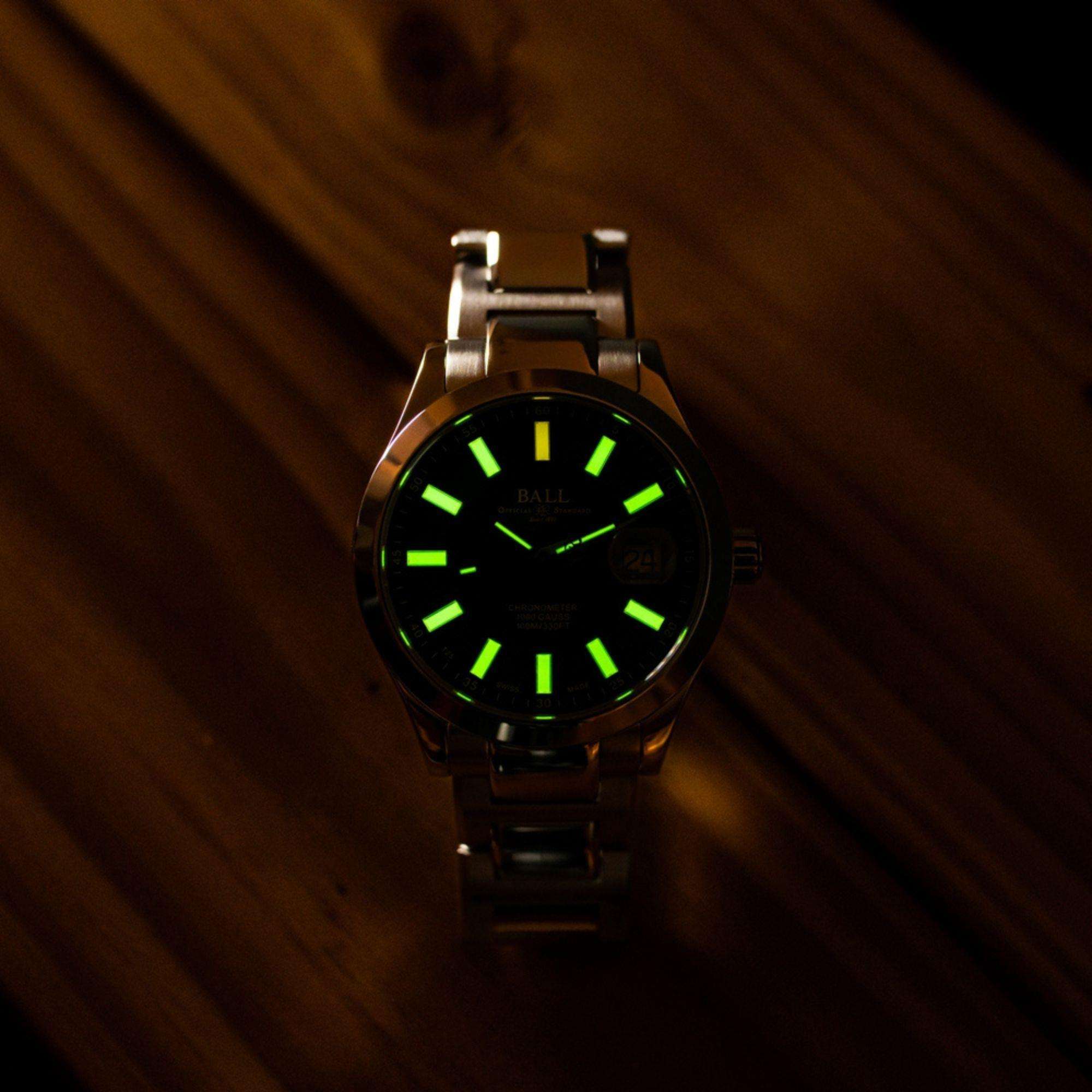 Ball Engineer III Marvelight Chronometer Green Dial Stainless Steel Bracelet Mens Watch NM9026C-S6CJ-GR - Image 3