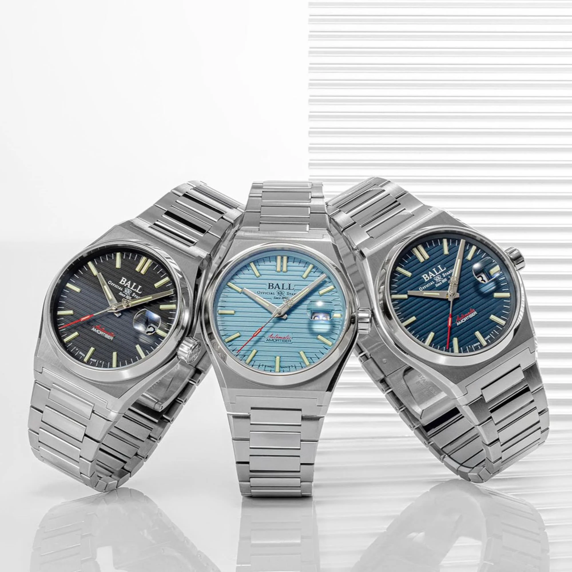 BALL Roadmaster Perseverer Blue Dial Steel Strap Men's Watch NM9050C-S1-BE - Image 10