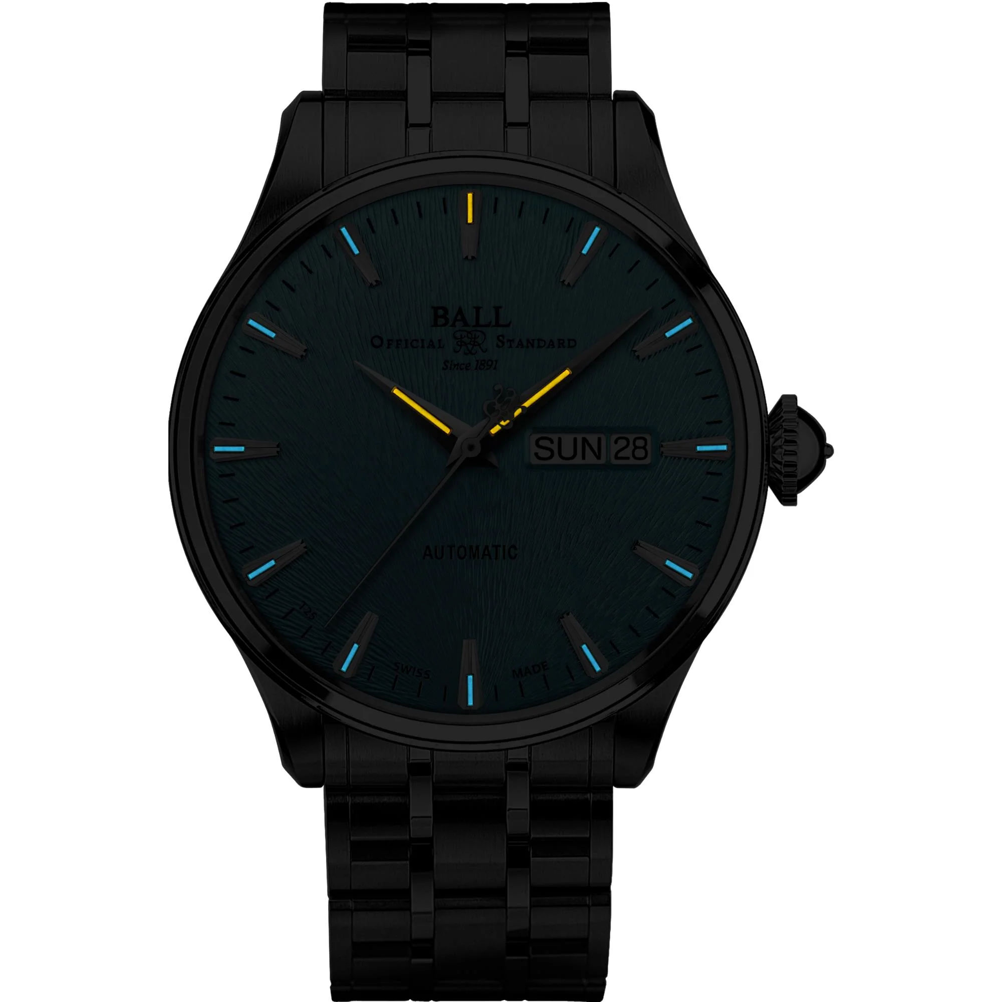 Ball Trainmaster Eternity Automatic Ice Blue Dial Stainless Steel Bracelet Men's Watch NM2080D-S2J-IBE - Image 2