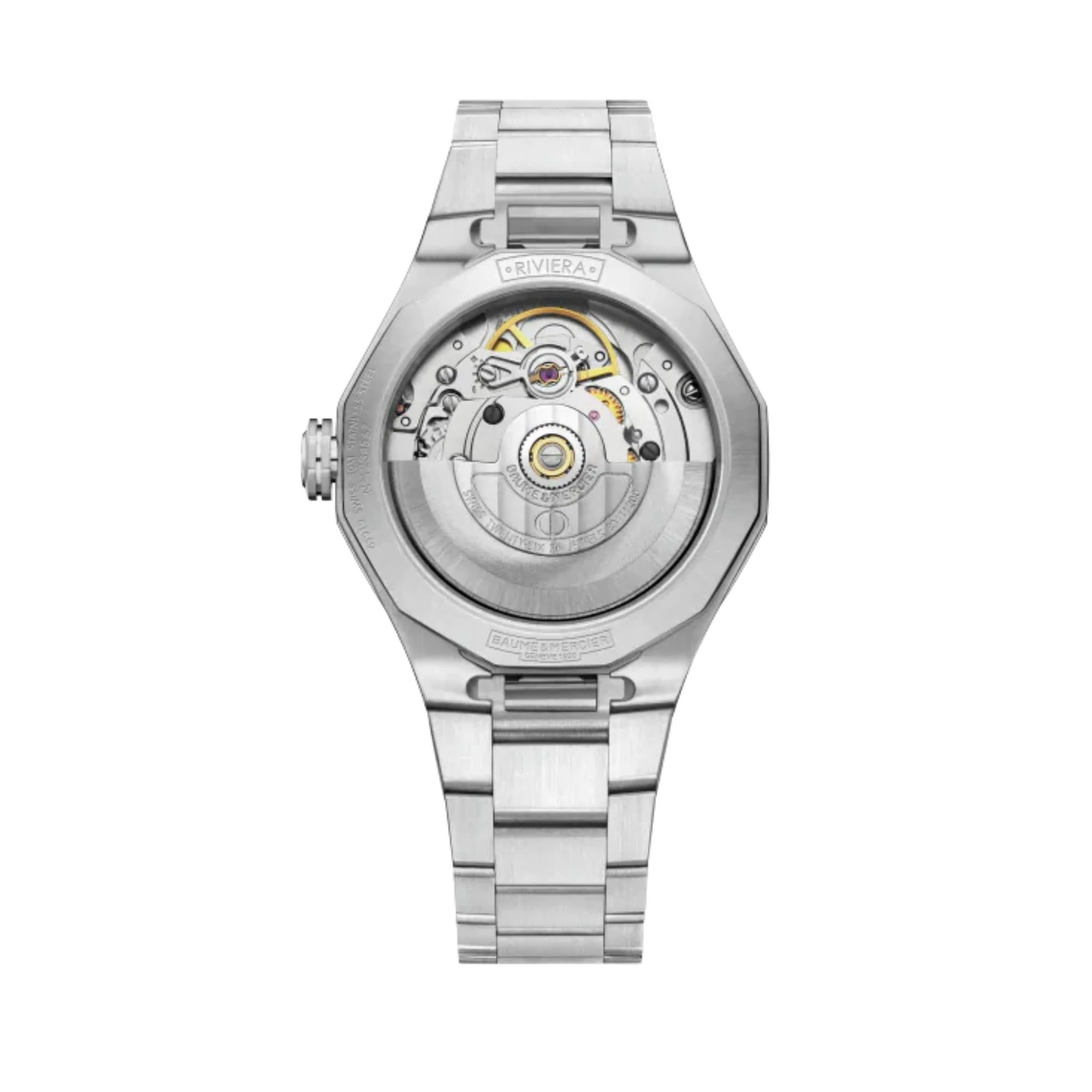 Baume & Mercier Riviera Swiss-made Automatic Pink Dial Stainless Steel Bracelet Ladies Watch BM0A10675 - Image 2