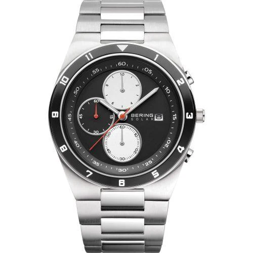 Bering Solar Black Dial Men's Chronograph 34440-702 - Image 3