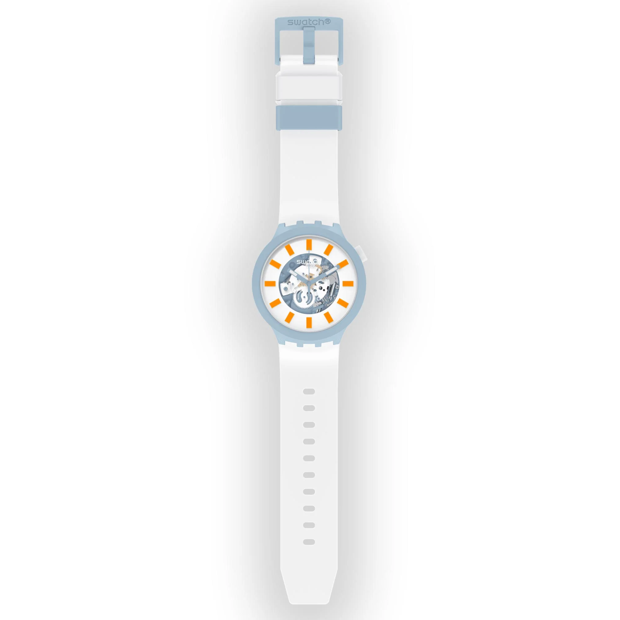 Blite Quartz Movement White Dial Silicone Strap Watch SB03N101 - Image 11