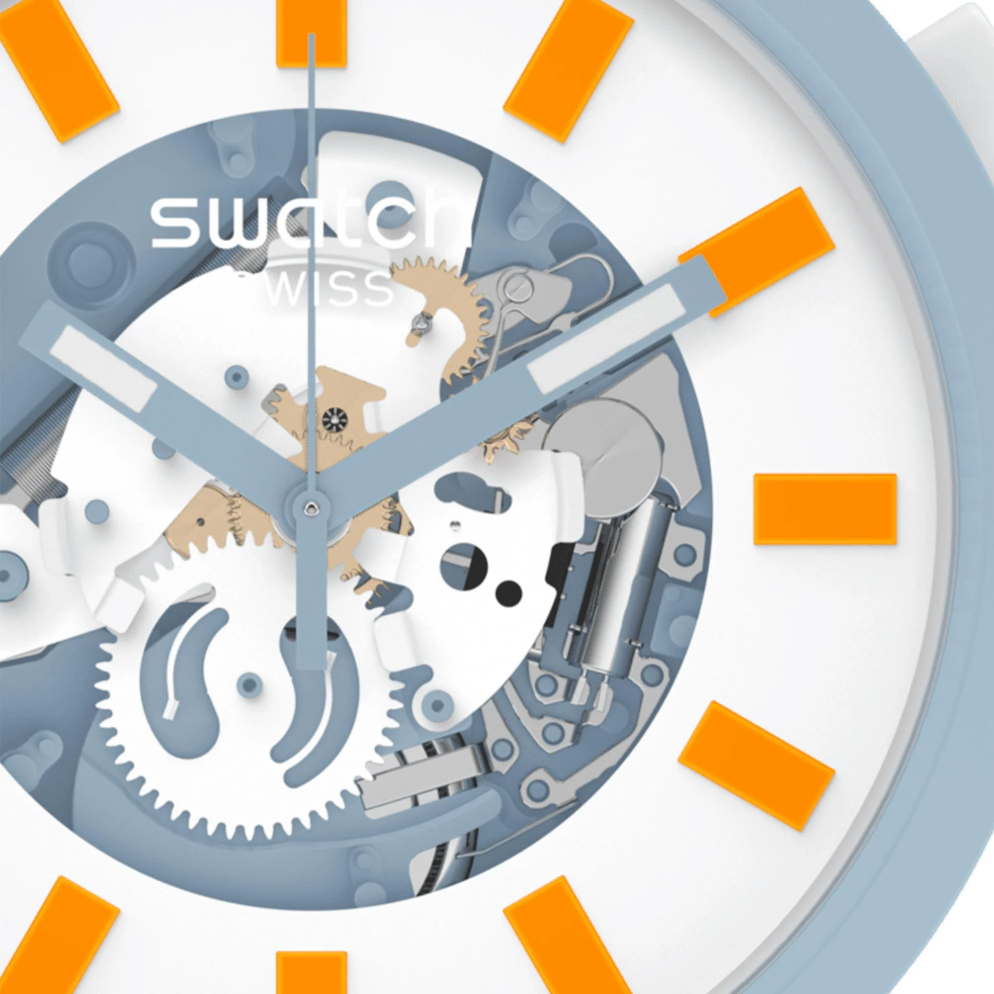 Blite Quartz Movement White Dial Silicone Strap Watch SB03N101 - Image 2