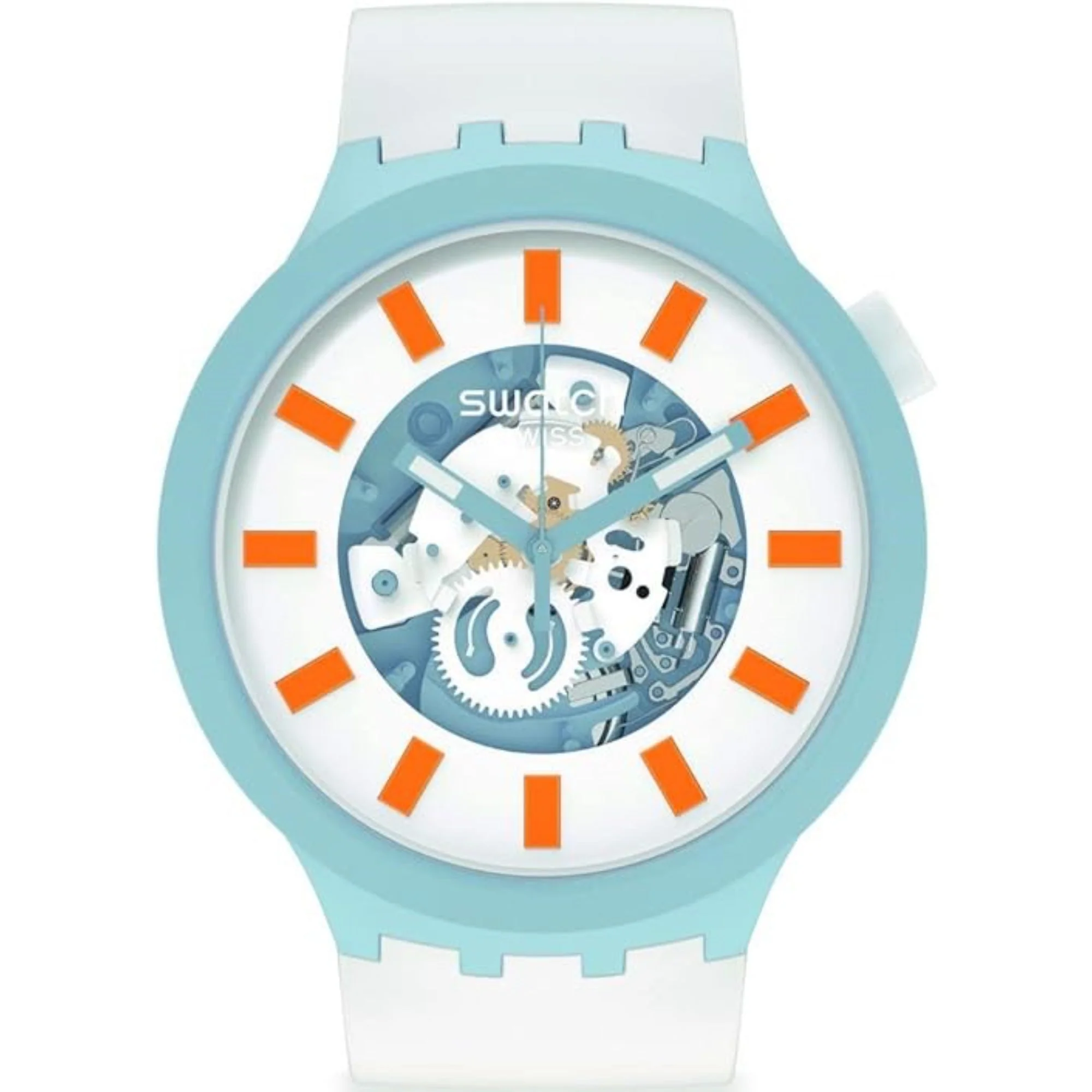 Blite Quartz Movement White Dial Silicone Strap Watch SB03N101 - Image 9
