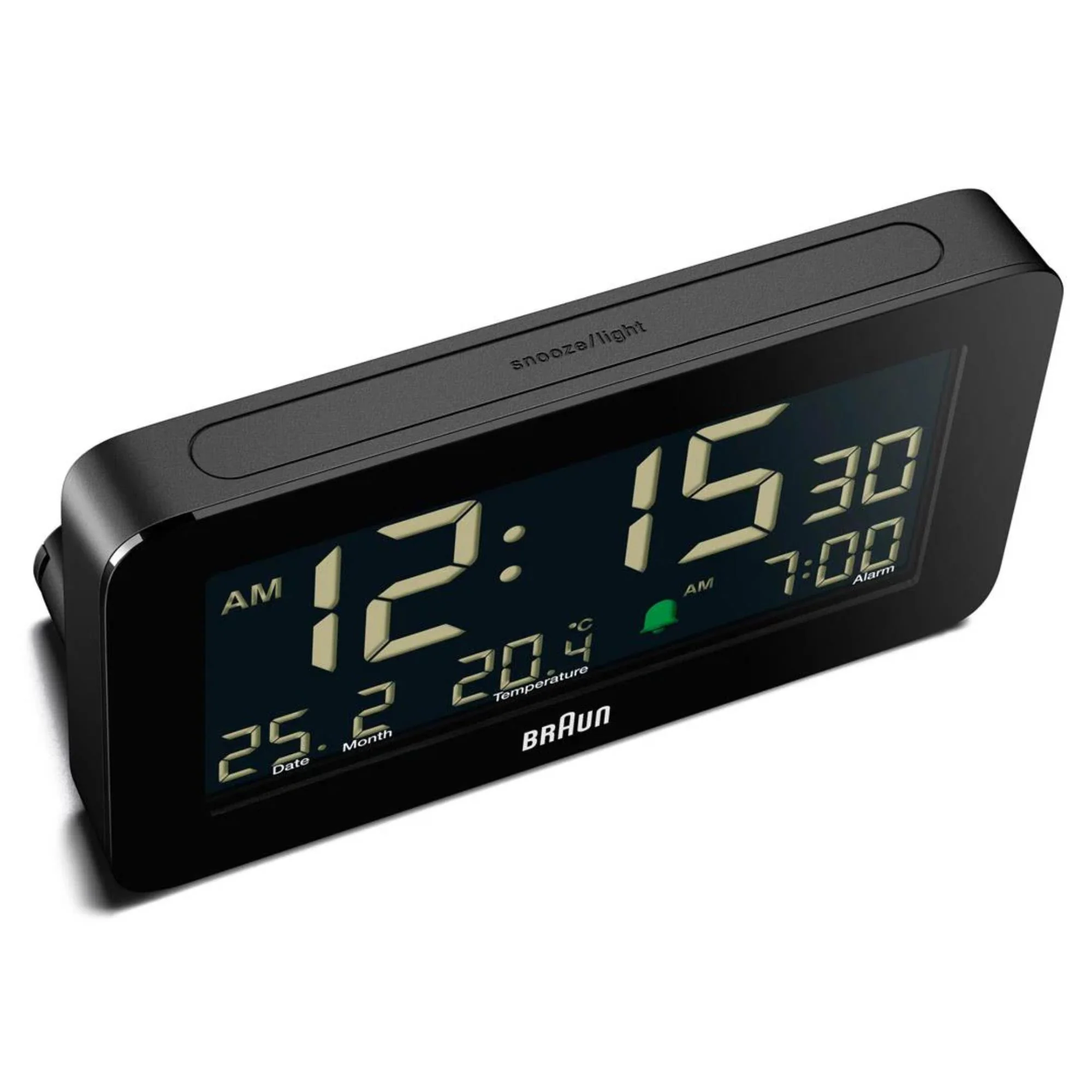 Braun Black Digital Alarm Clock BC10B - Image 5