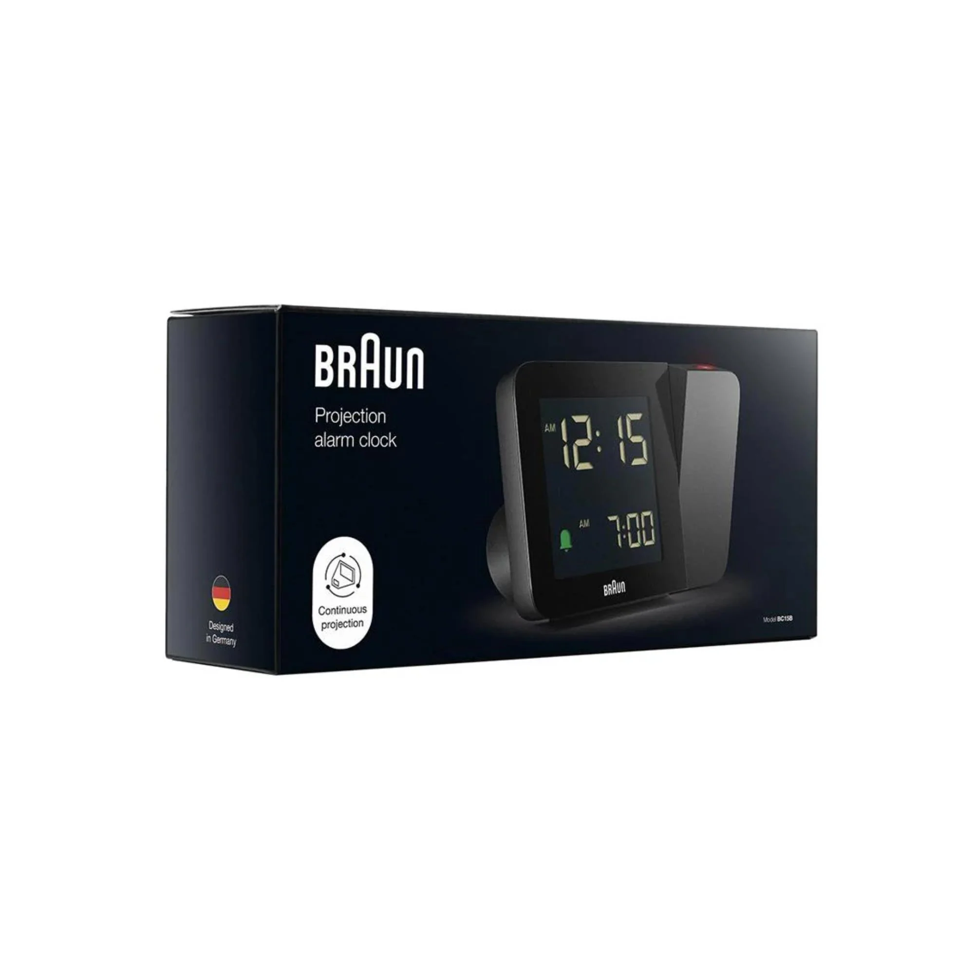 Braun Black Digital Projection Alarm Clock BC15BUK - Image 11
