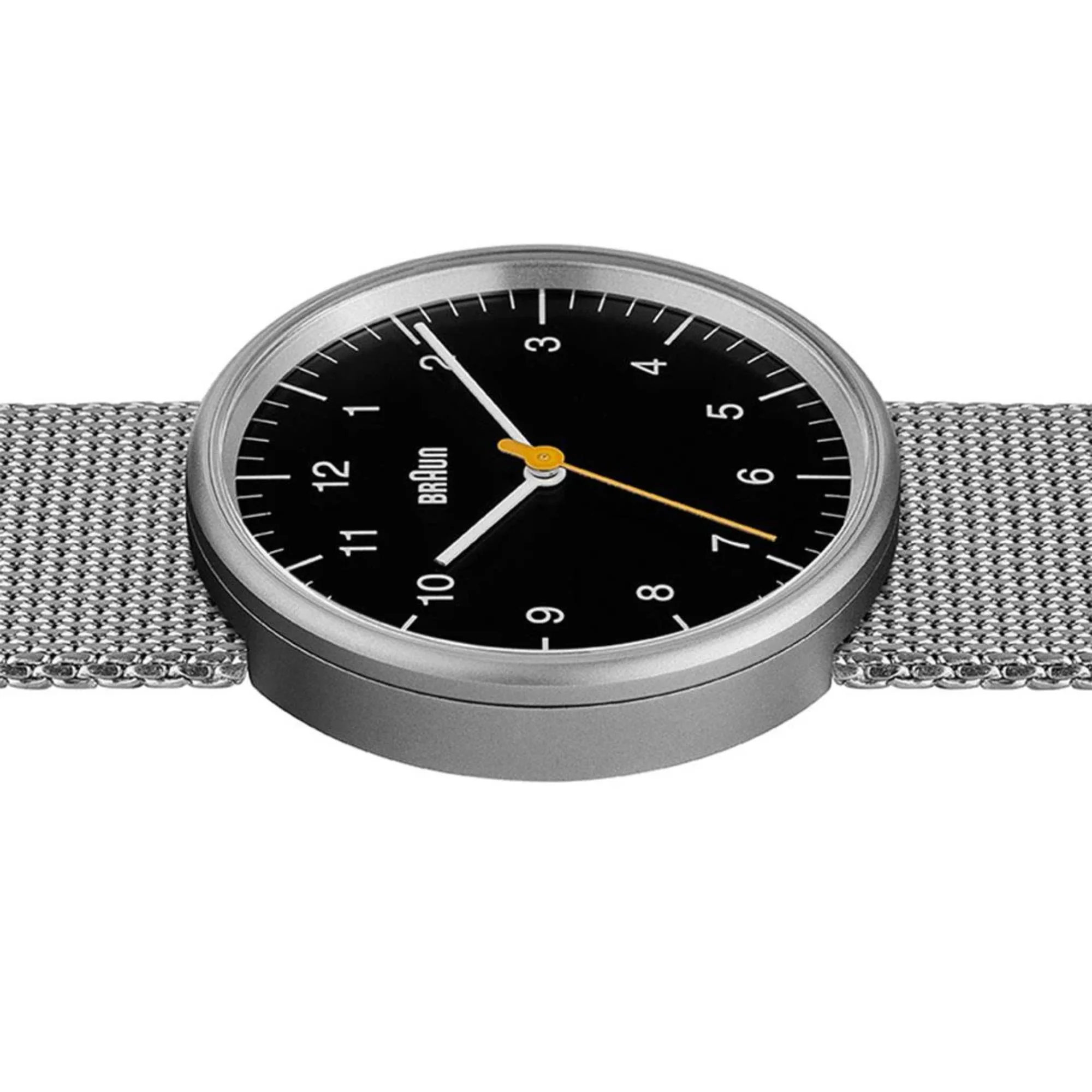 Braun Classic Black Dial Steel Mesh Strap Men's Watch BN0021BKSLMHG - Image 3