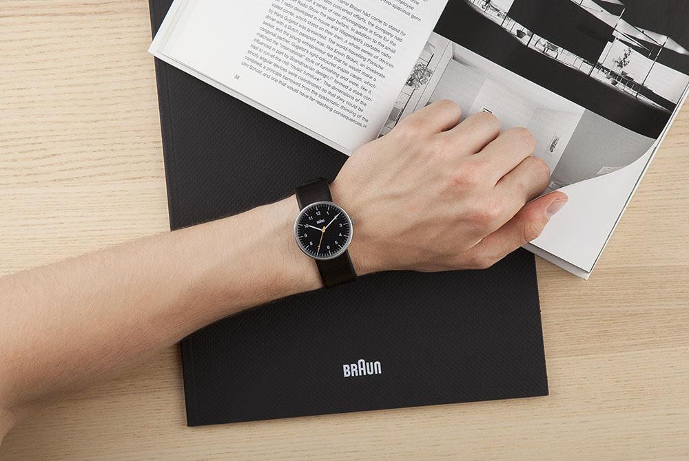 Braun Classic Quartz Black Dial Black Leather Strap Men’s Watch BN0021BKBKG - Image 6