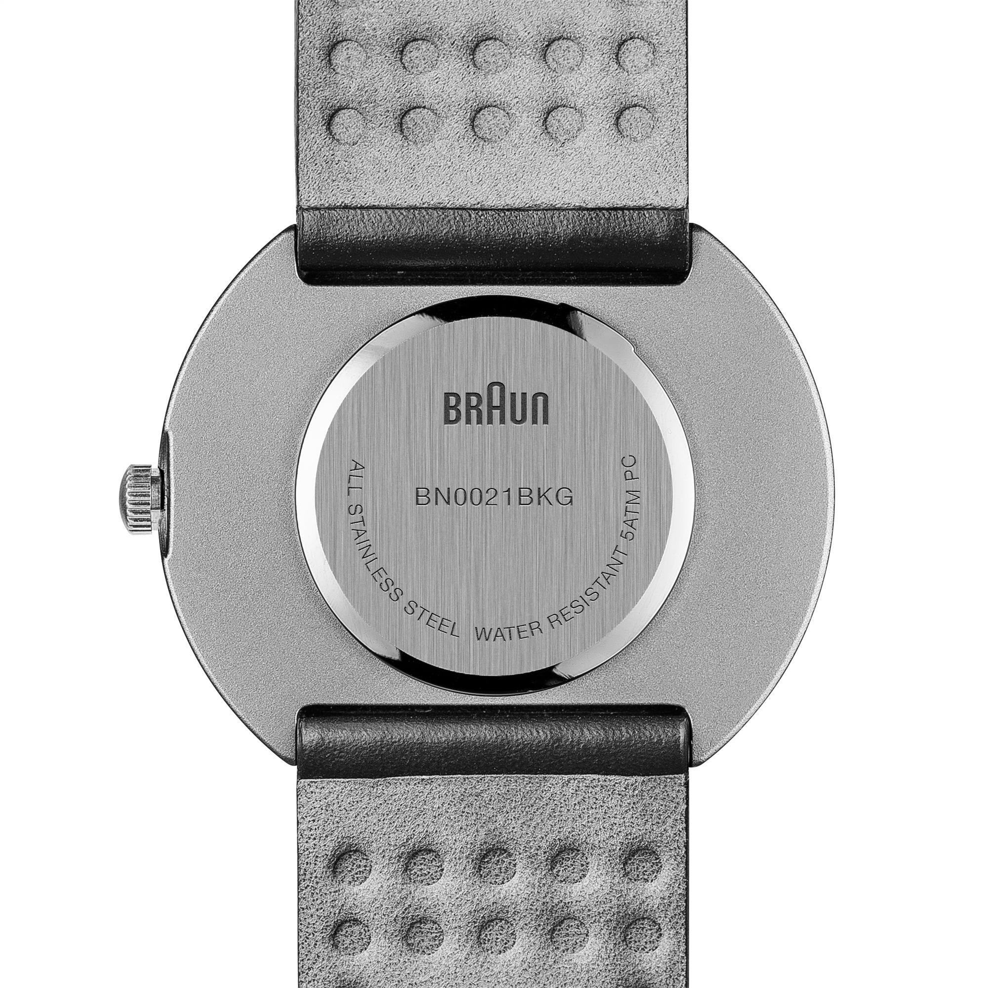 Braun Classic Quartz White Dial Black Leather Strap Men’s Watch BN0021BKG - Image 10