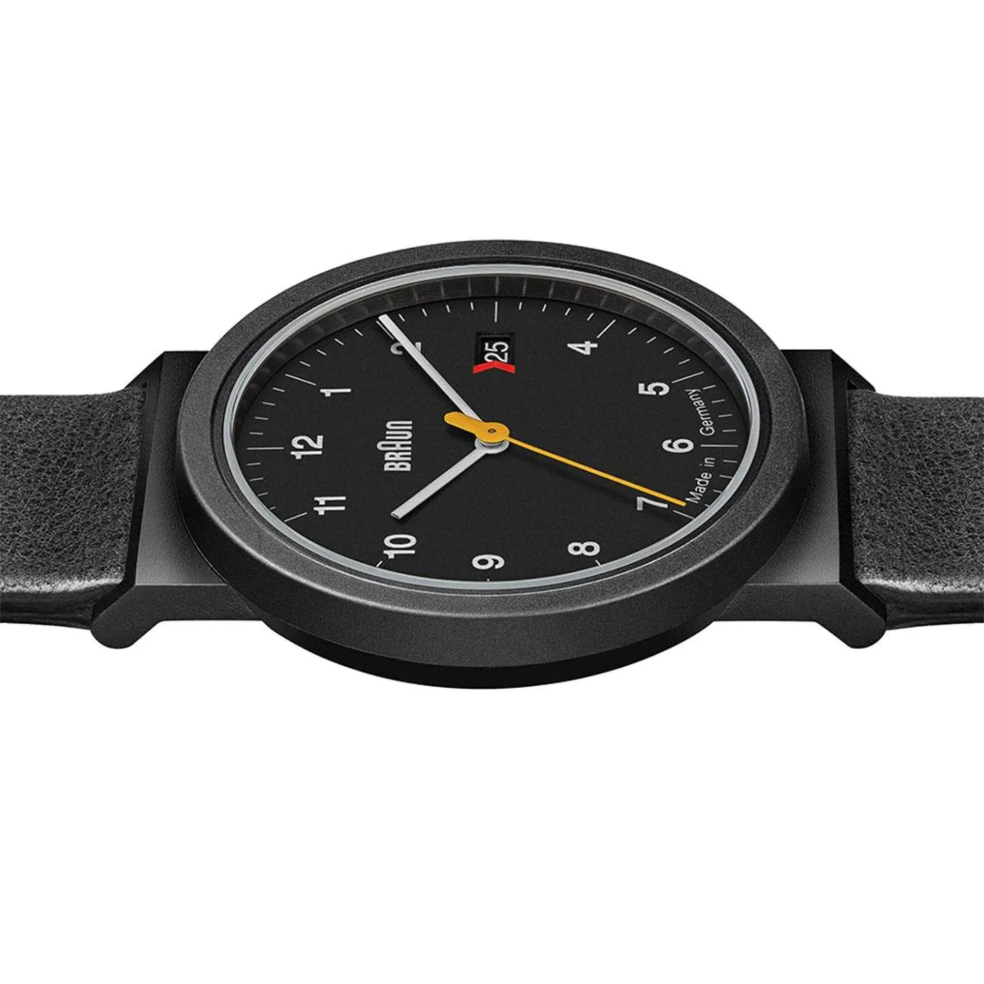 Braun Quartz Black Dial Black Leather Strap Men's Watch AW10EVOB - Image 3