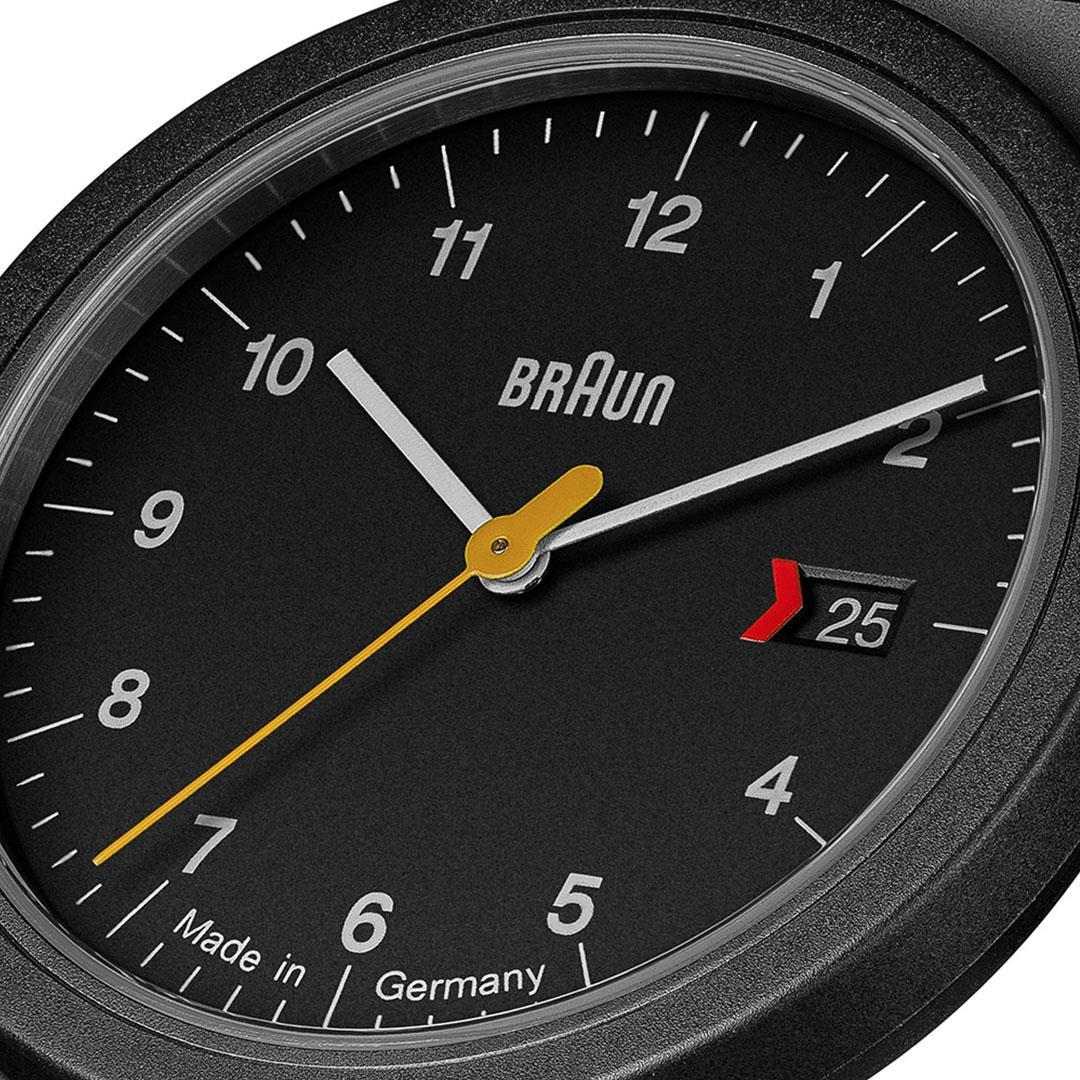 Braun Quartz Black Dial Black Leather Strap Men's Watch AW10EVOB - Image 8