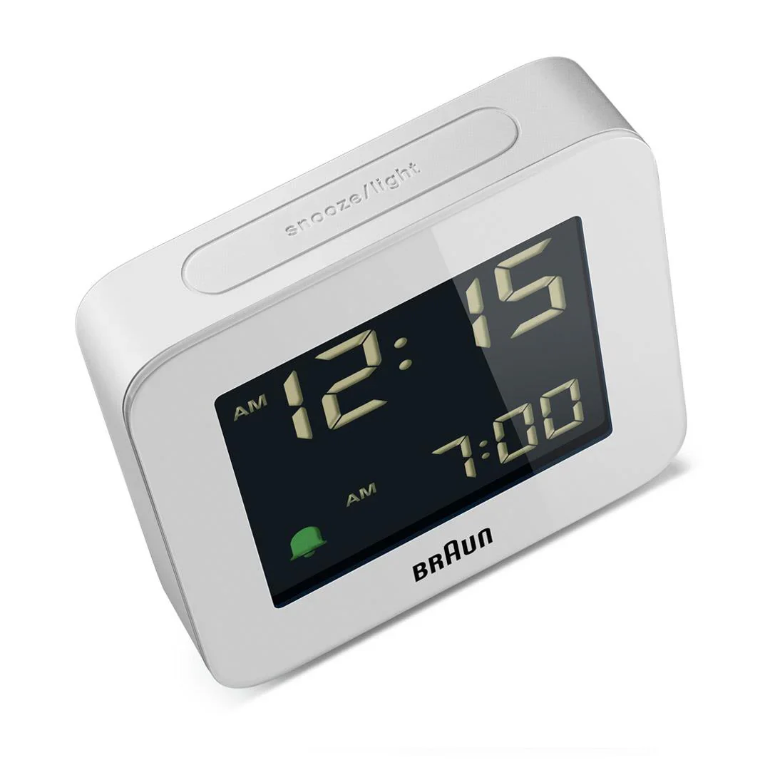 Braun Quartz White Digital Alarm Clock BC09W - Image 3