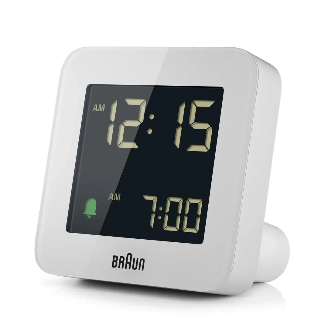 Braun Quartz White Digital Alarm Clock BC09W - Image 4