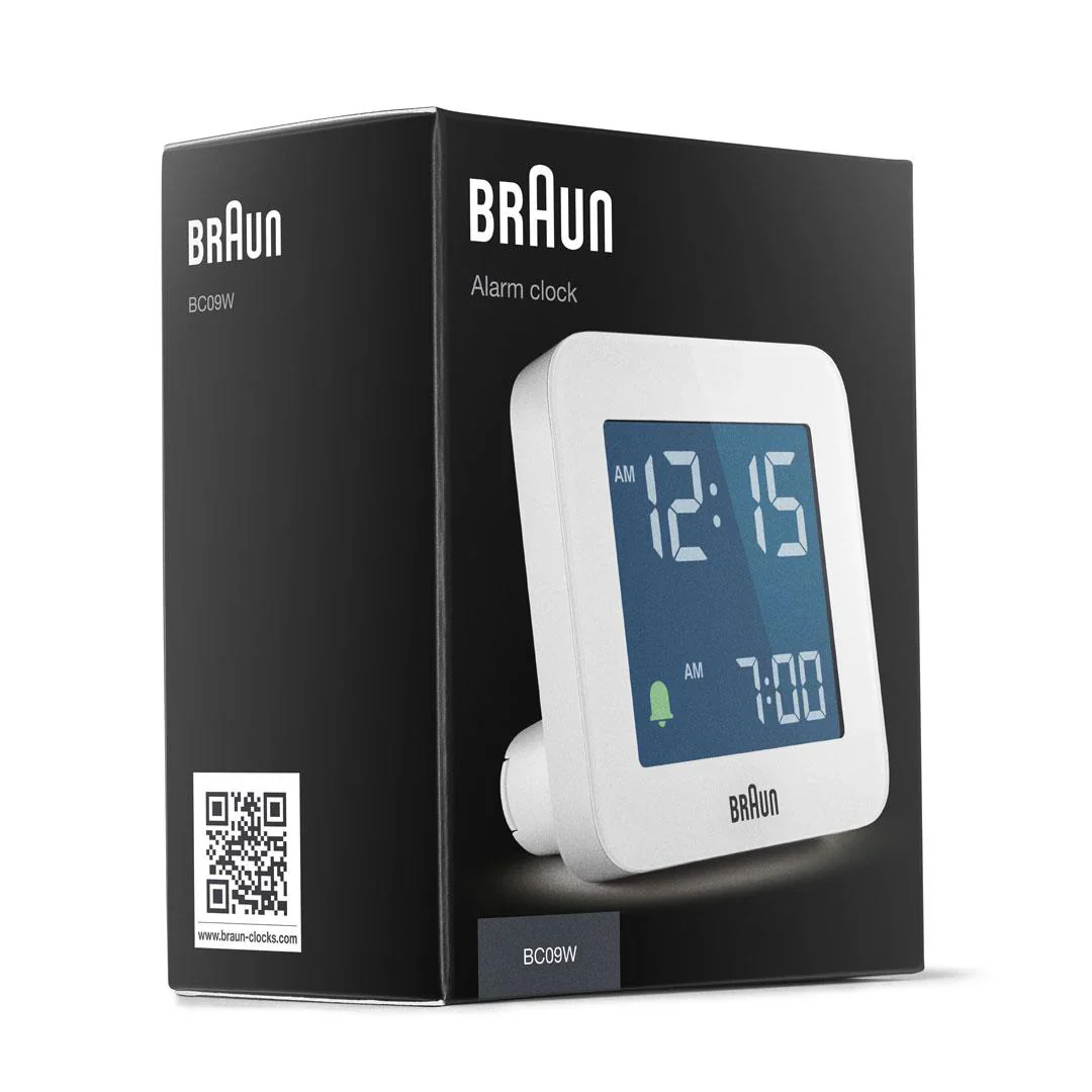 Braun Quartz White Digital Alarm Clock BC09W - Image 6
