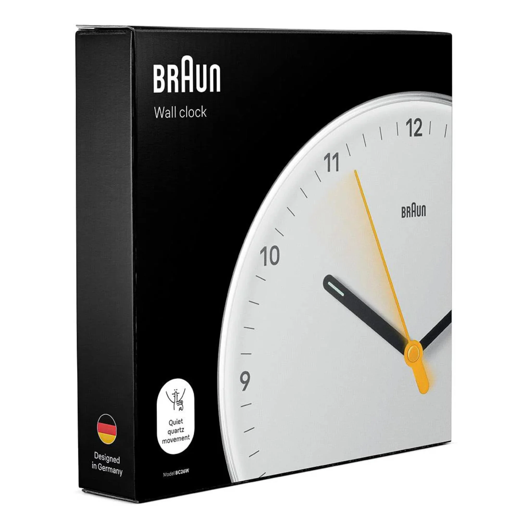 Braun Quartz White Wall Clock BC26W - Image 5