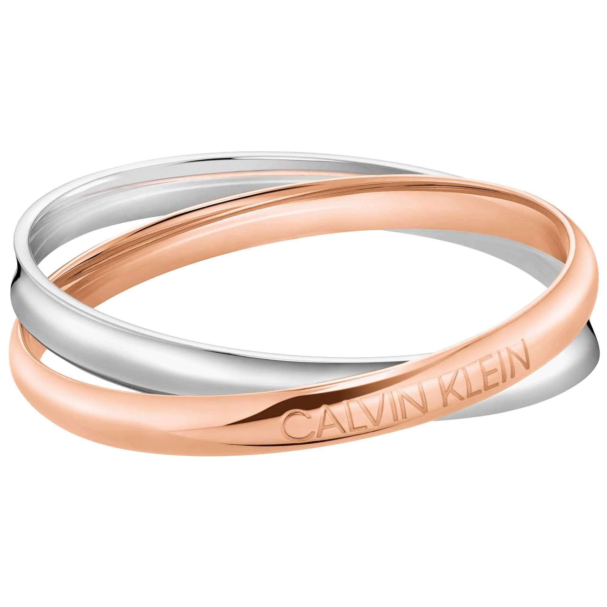Calvin Klein Stainless Steel Two-Tone Entwined Bangle KJDFPD20010M - Image 2
