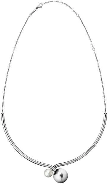 Calvin Klein Bubbly Silver Stainless Steel Choker Necklace KJ9RMJ040300 - Image 3