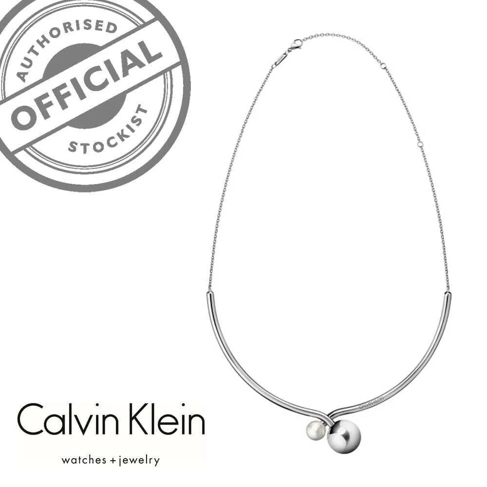 Calvin Klein Bubbly Silver Stainless Steel Choker Necklace KJ9RMJ040300 - Image 4