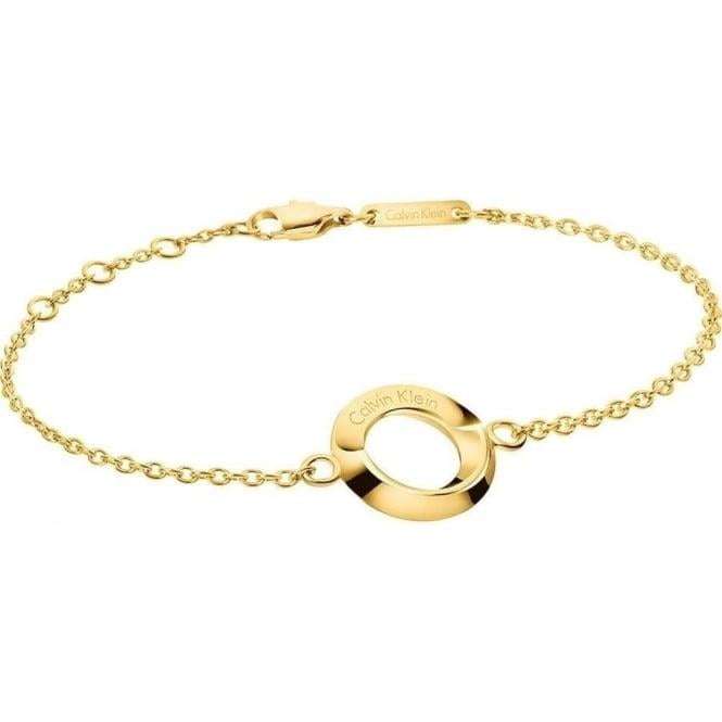 Calvin Klein Gold Toned Stainless Steel Beauty Ladies Bracelet KJ4NJB100100 - Image 2