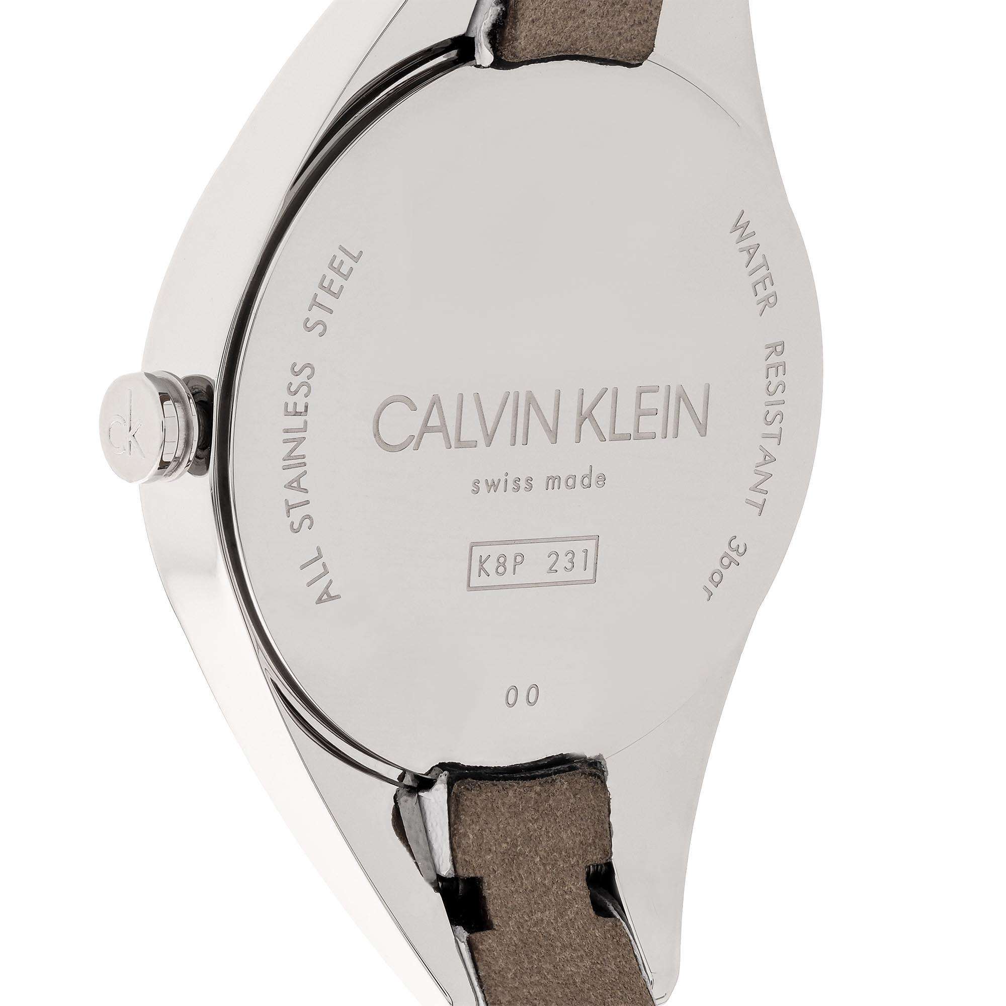Calvin Klein Wavy Quartz Silver Dial Stainless Steel Bracelet Ladies Watch K8P231L6 - Image 2