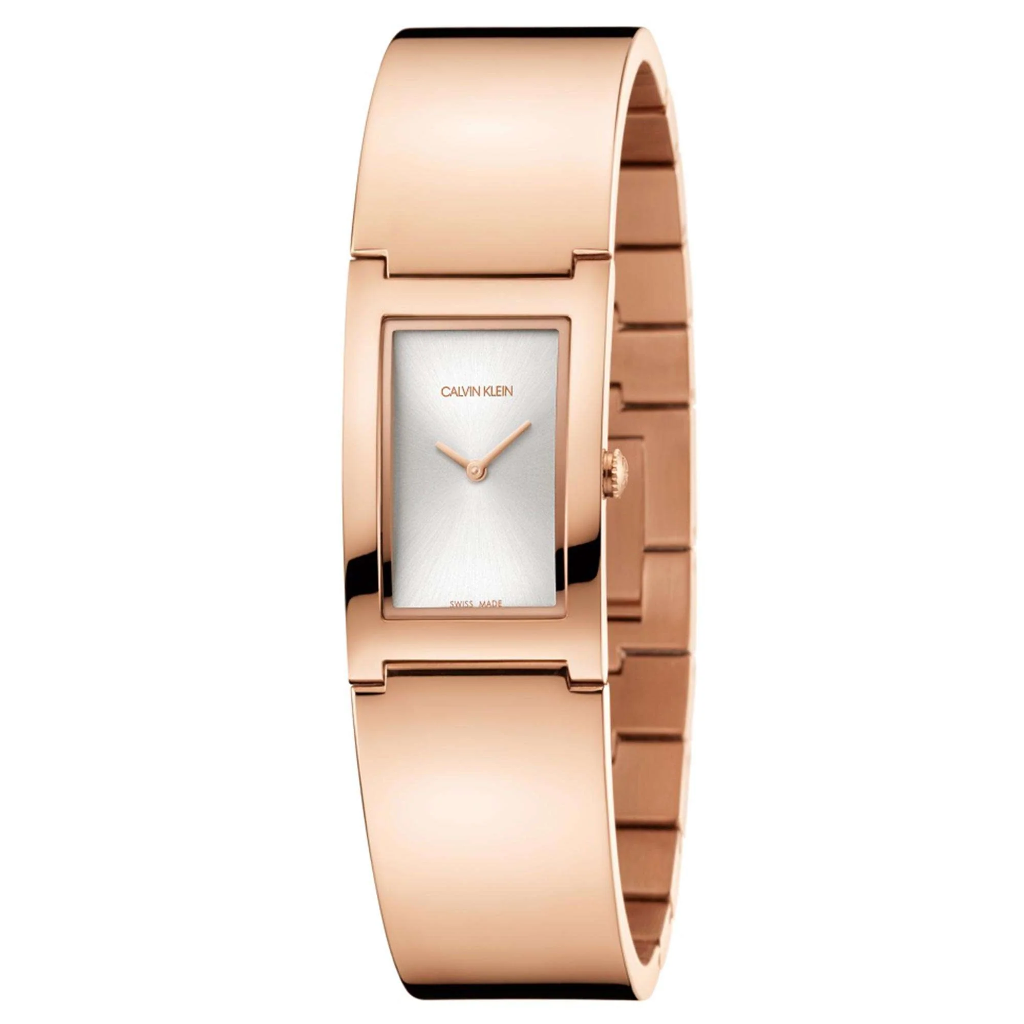 Calvin Klein Polished Quartz Silver Dial Rose Gold PVD Stainless Steel Bracelet Ladies Watch K9C2N616 - Image 3