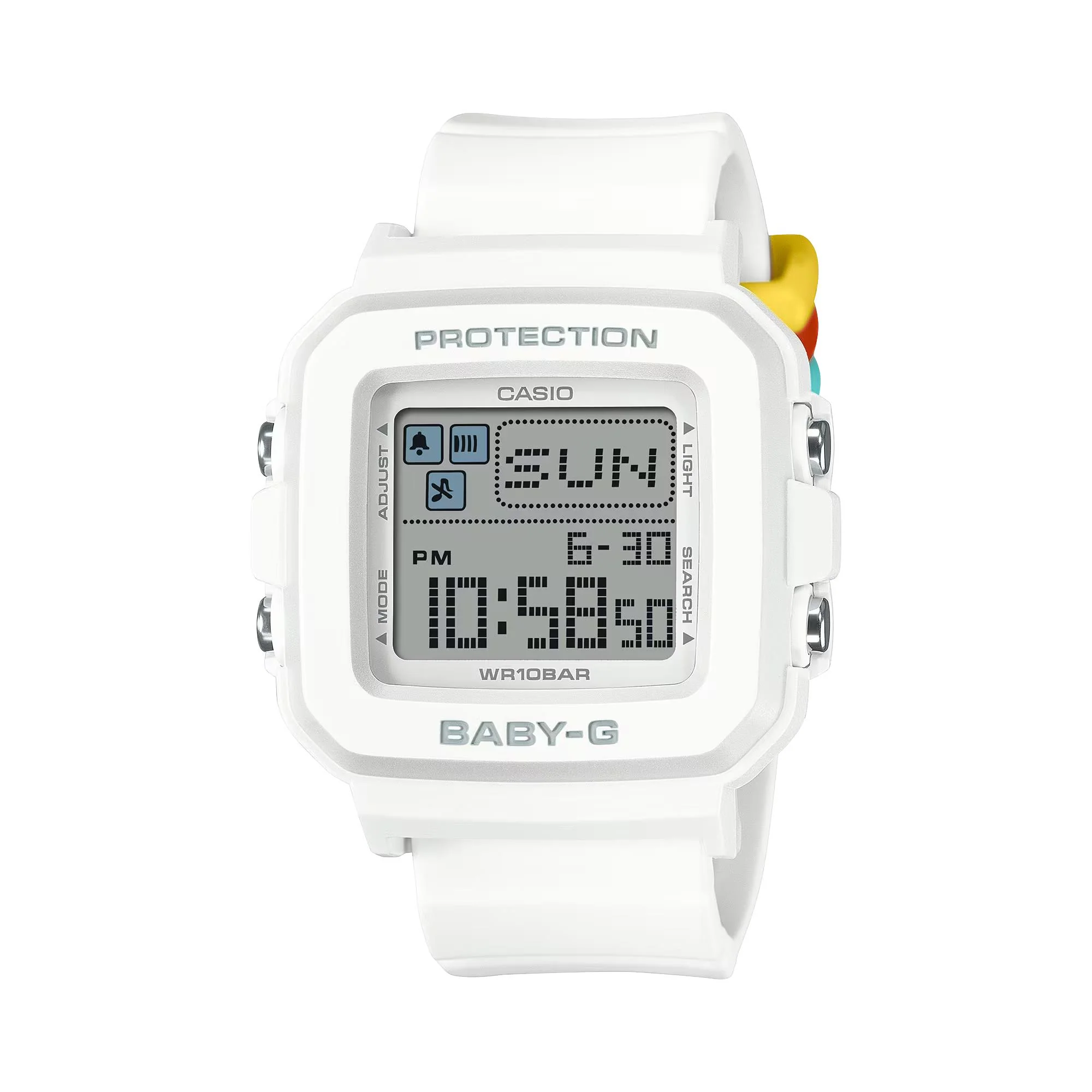 Casio BABY-G Digital White Resin Strap Women's Watch BGD-10L-7ER - Image 2