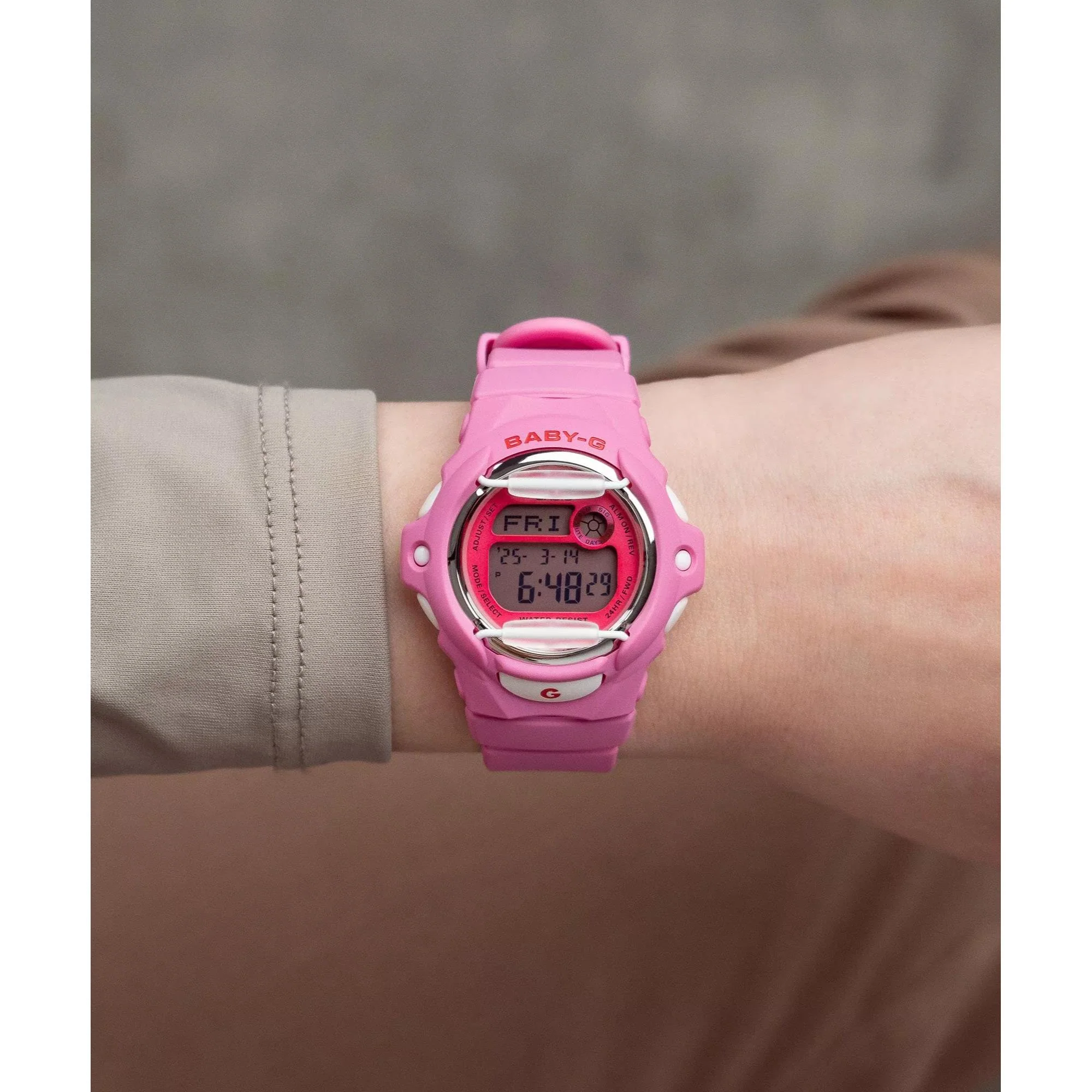Casio BABY-G Series Digital Pink Dial Resin Strap Women's Watch BG-169CH-4ER - Image 19
