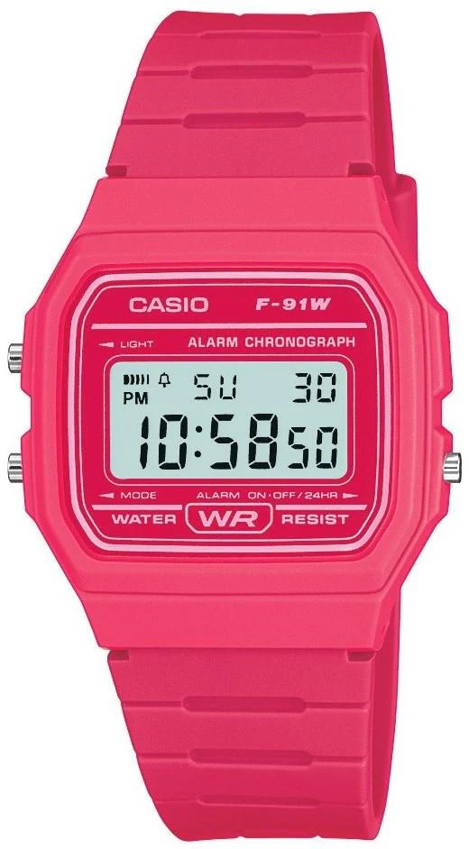Casio Classic Pink Unisex Watch F-91WC-4AEF - Image 2